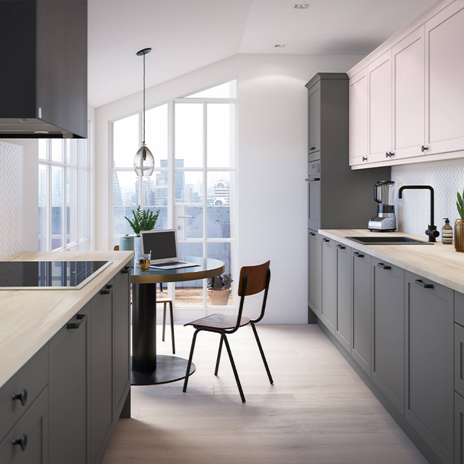 Dunham kitchen by Magnet. Smooth matt finish traditional or modern style available in over 20 colours.