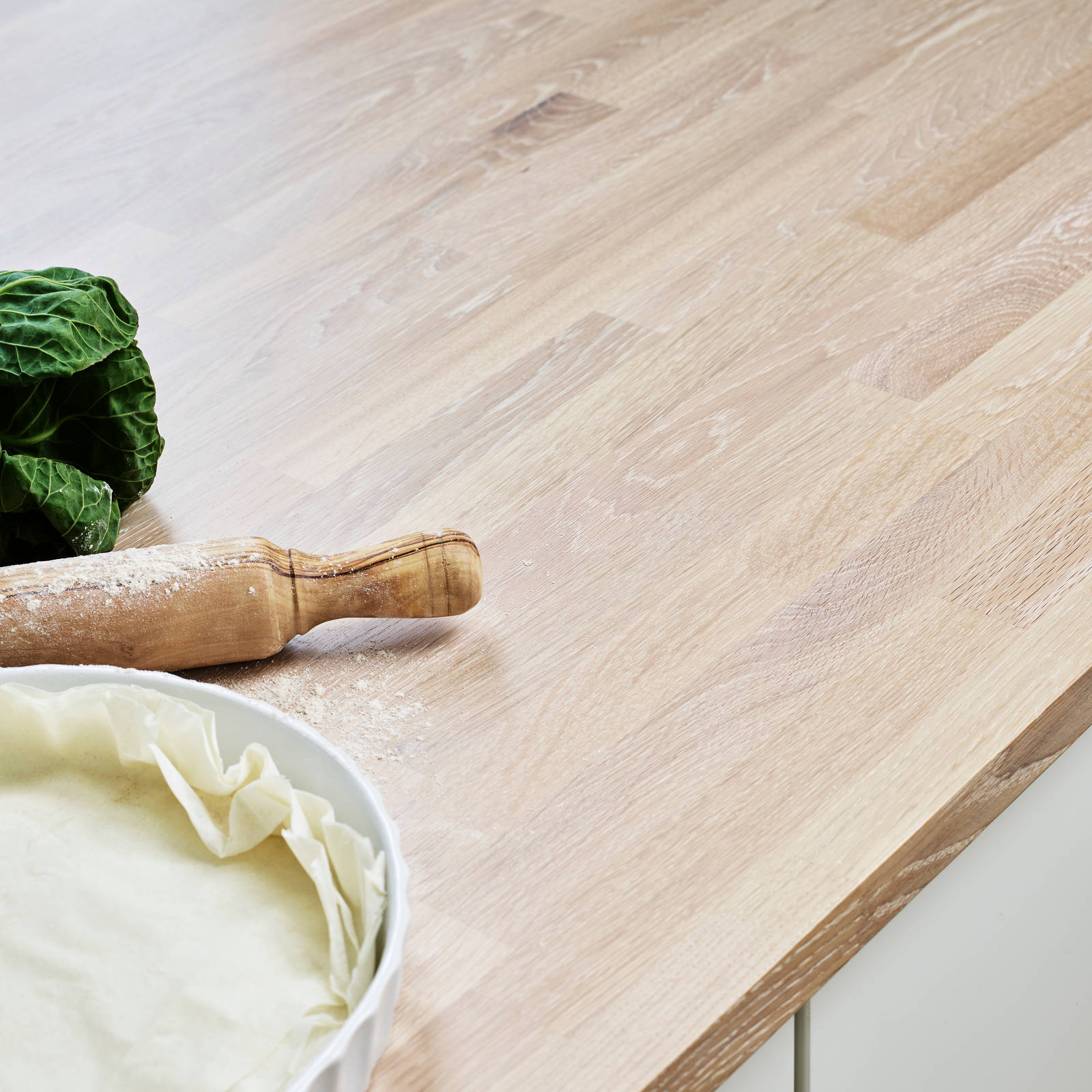 Marbodal - bänkskiva vitbetsad ek