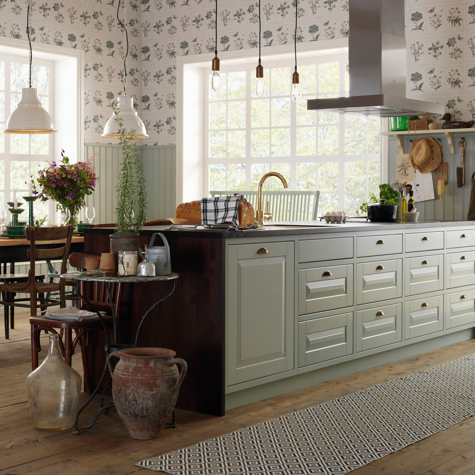 Marbodal Lindö Lin - köksö i PLUS-utförande bänkskiva Thermo Ask