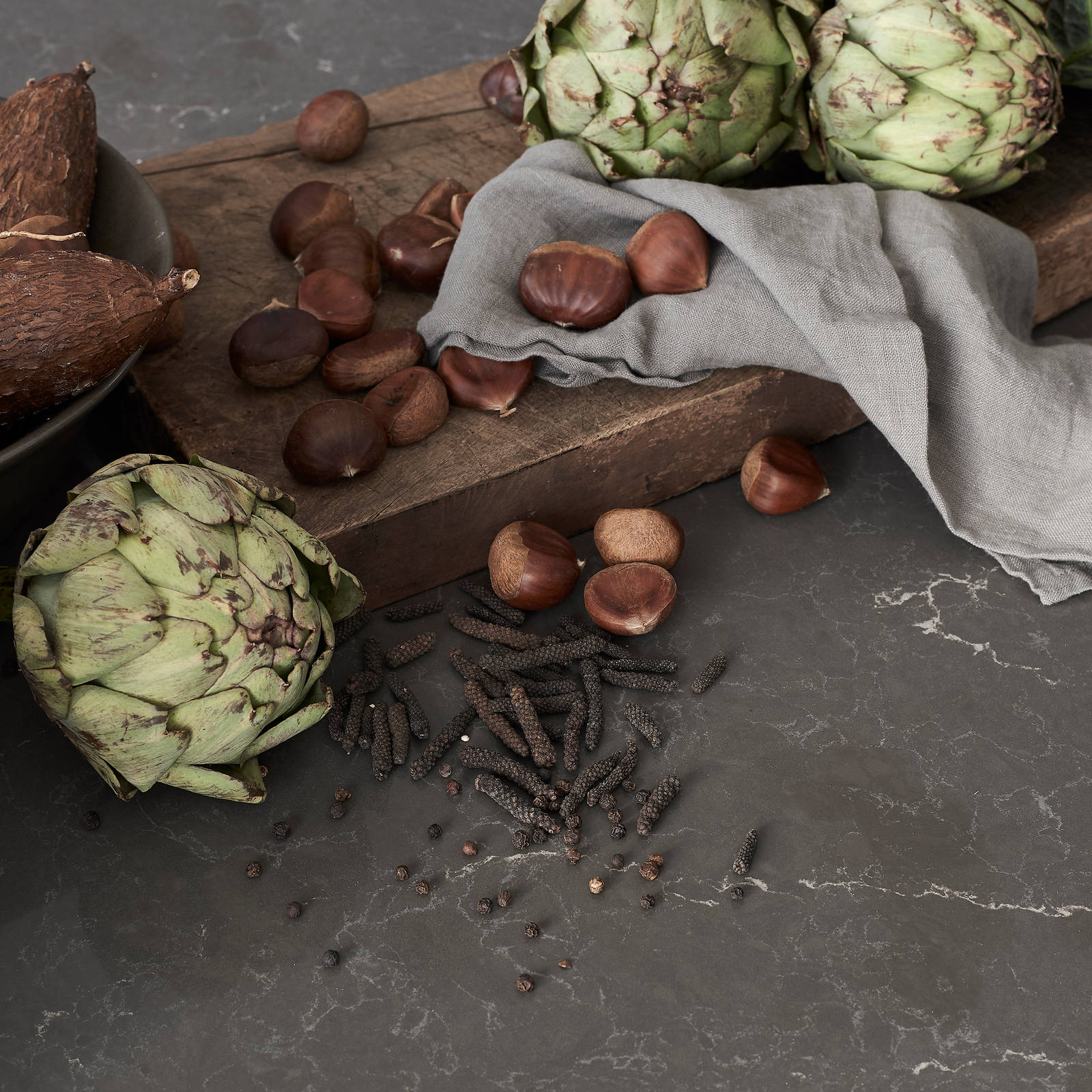 Marbodal - bänkskiva Venato Scuro