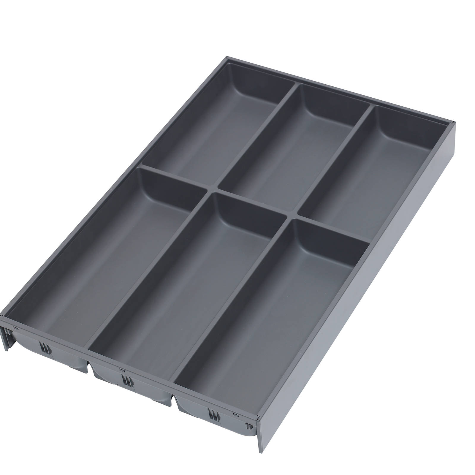 Bestikkinlegg grå plast