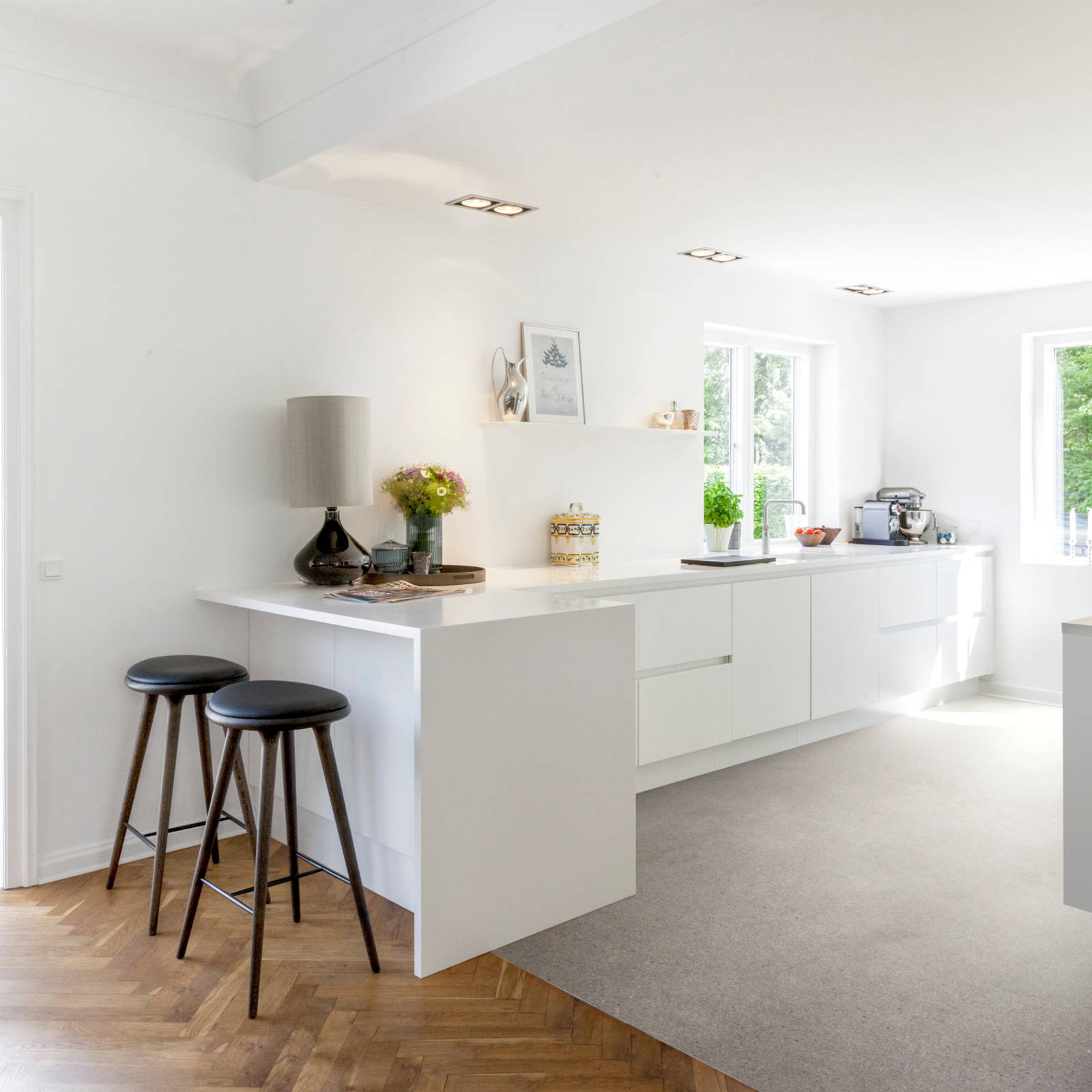 Highline køkken titanhvid