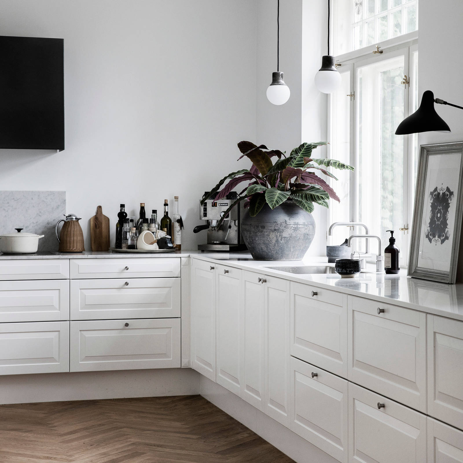 Nordic køkken hvid