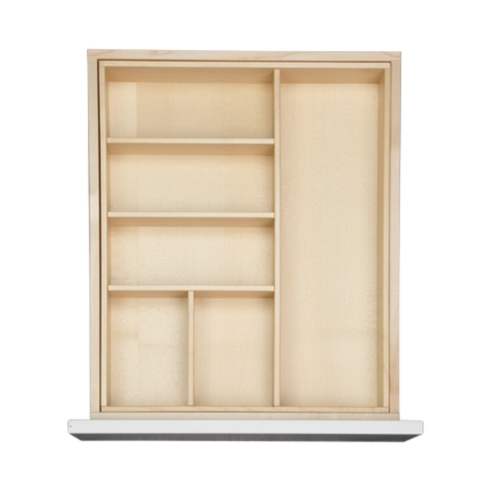 Bestickinsats i massivt trä för 45 cm låda