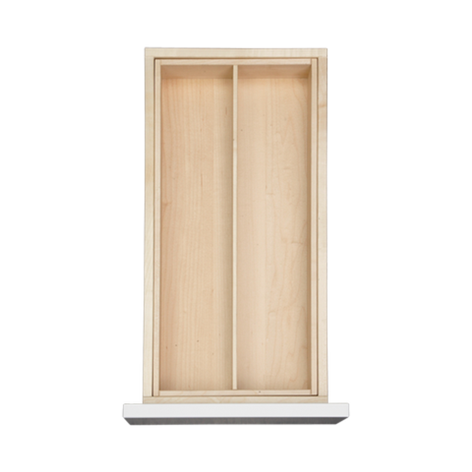 Bestickinsats i massivt trä för 30 cm låda