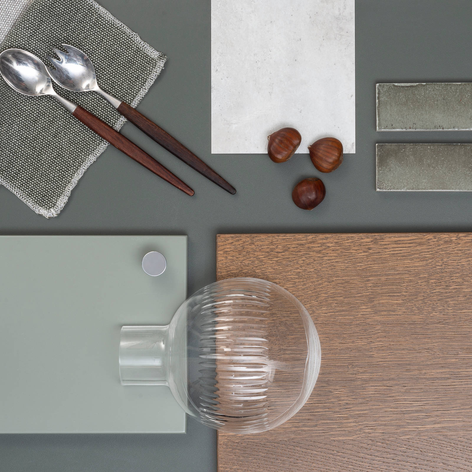 Norema Moodboard Design Akse  areal grønn moodboard