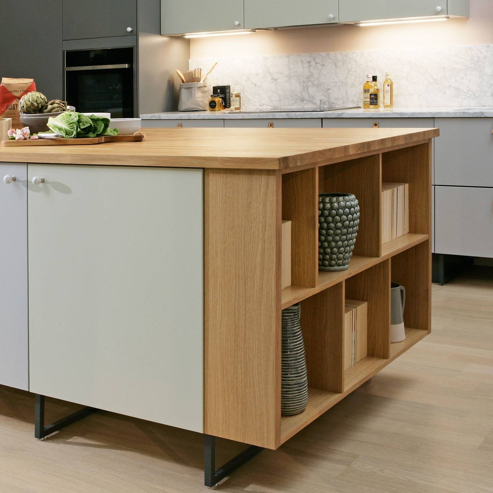 norema kjøkken Hela hacked patchwork_endehylle_rammeben