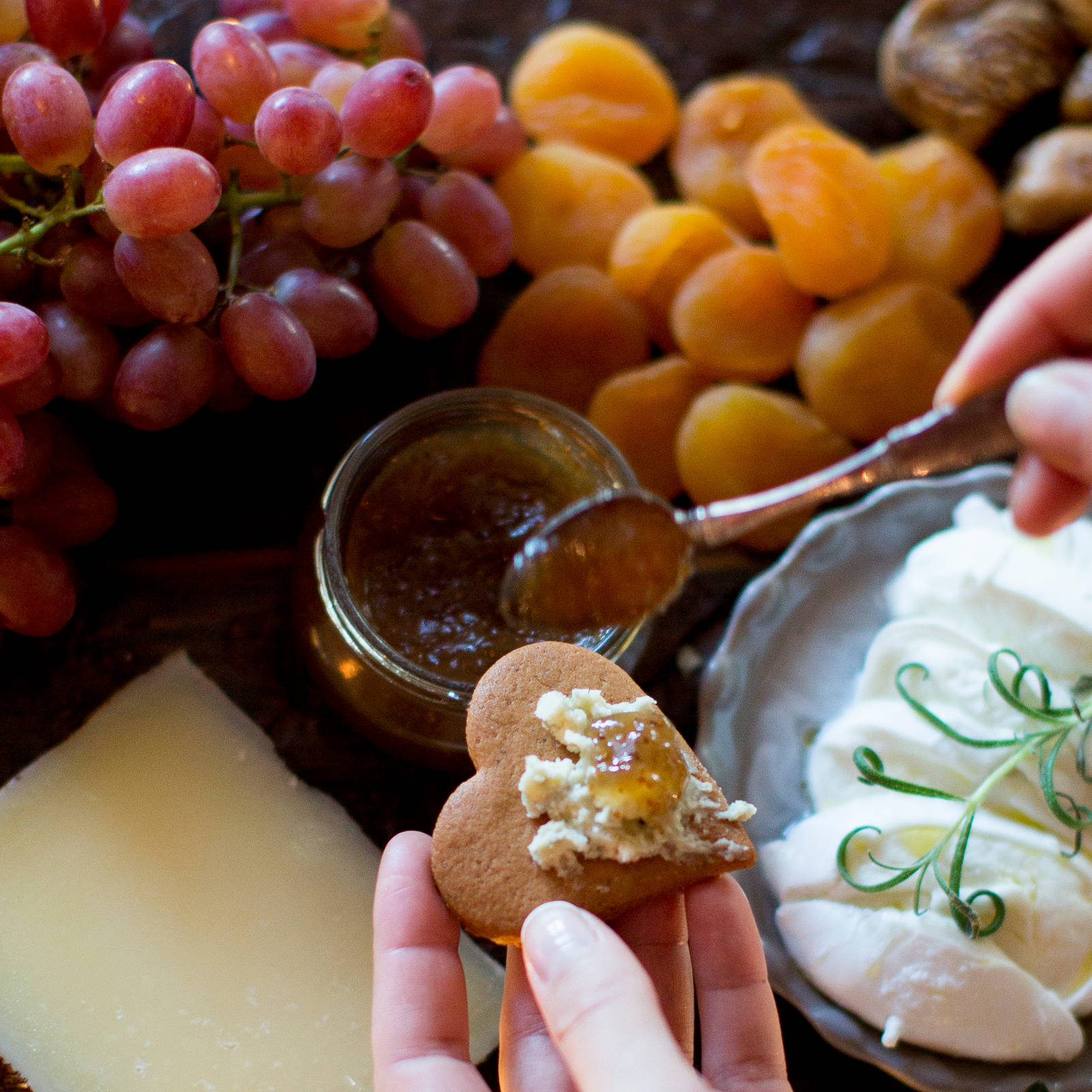 Mariangelas oppskrift, Pepperkaker og ost