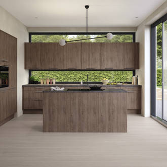 Norema kjøkken Basic Collection Nøtterøy Trøffelgrå kjøkkenøy moderne kjøkken flatpakket kjøkken