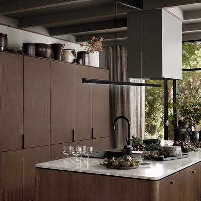 Marbodal - armatur i svart lack. Kan styras via Google home, Alexa