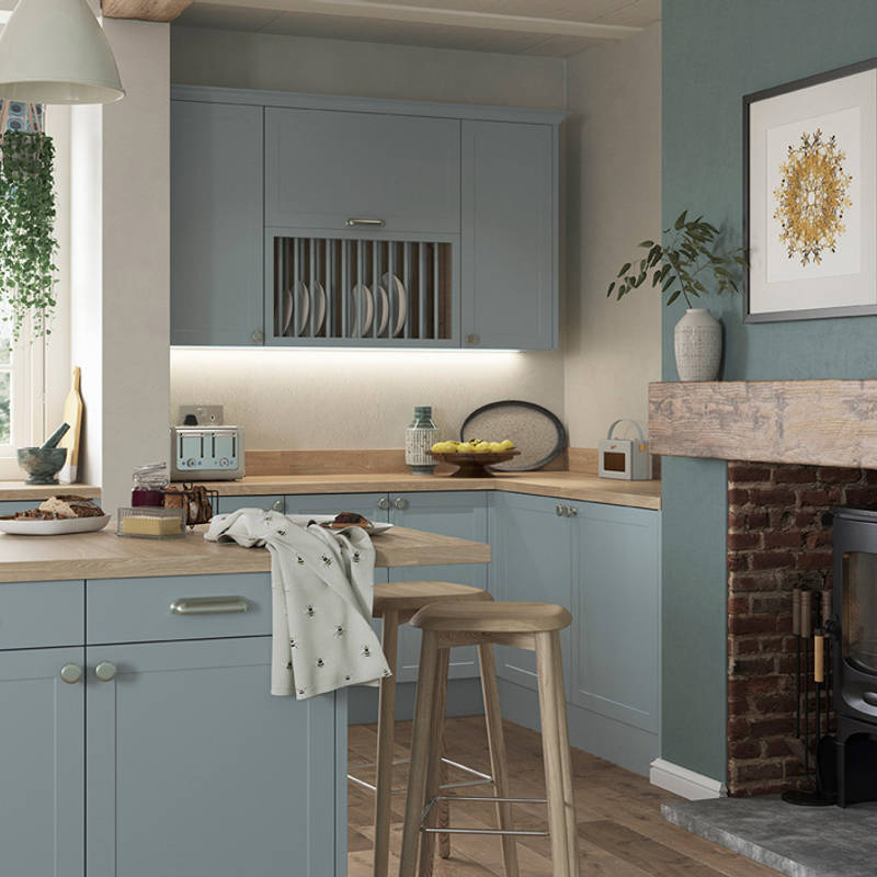 Dunham kitchen by Magnet. Smooth matt finish traditional or modern style available in over 20 colours.
