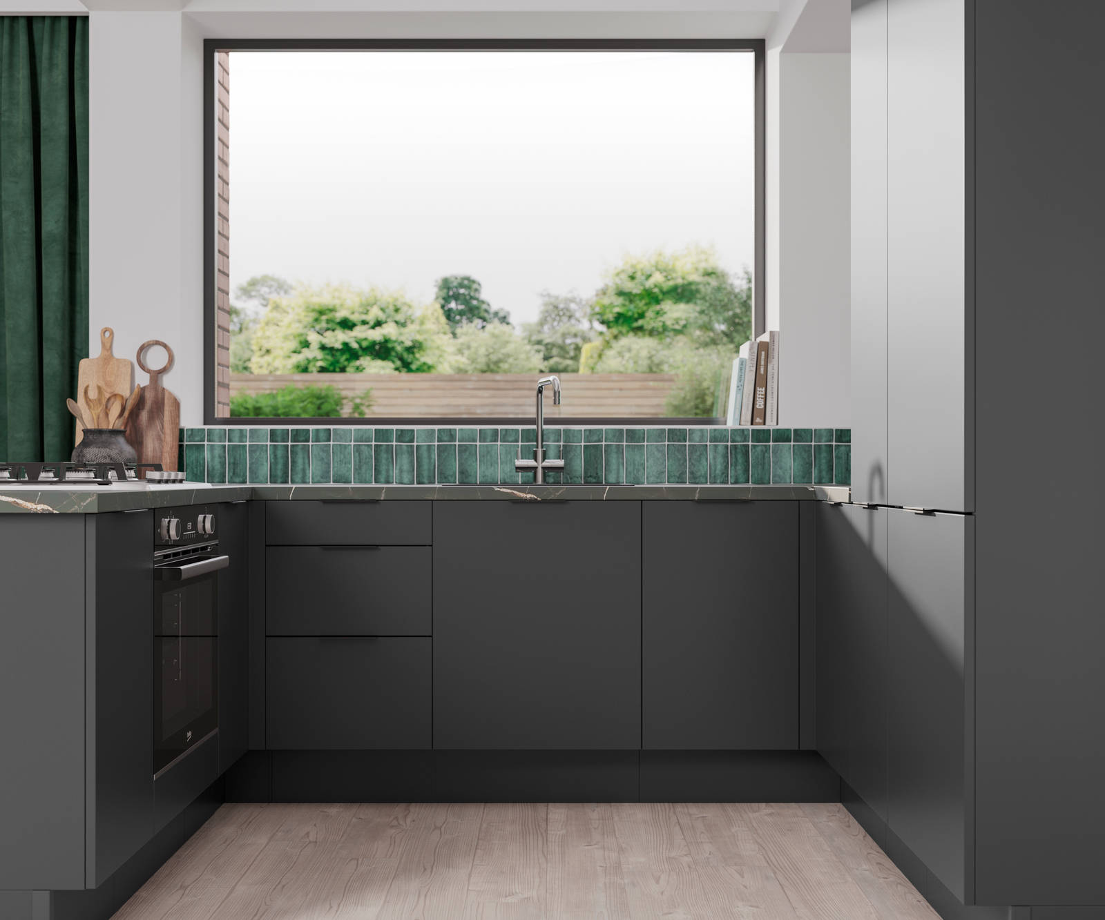 Ascoli by Magnet Trade. Affordable contemporary kitchen constructed from 18mm MFC.