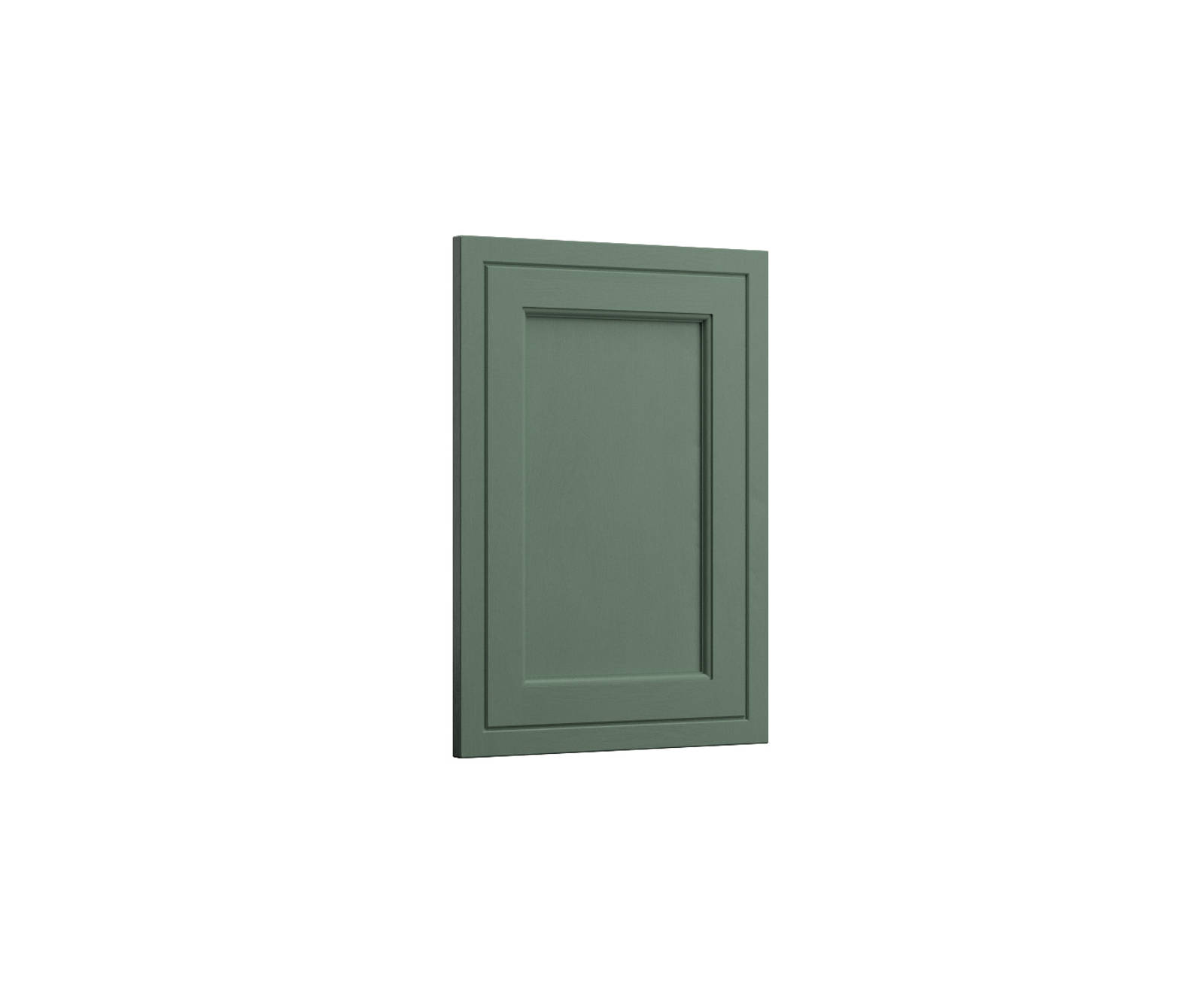 Bewdley Shaker frontal in shade Eucalyptus Green.