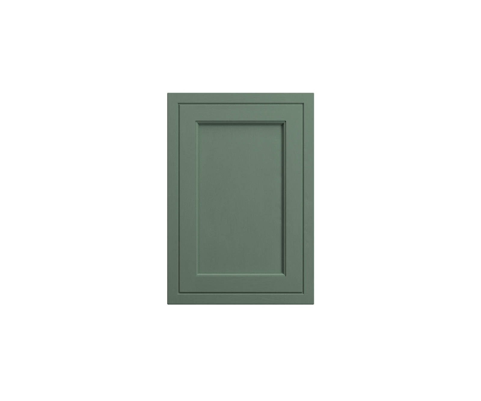 Bewdley Shaker frontal in shade Eucalyptus Green.