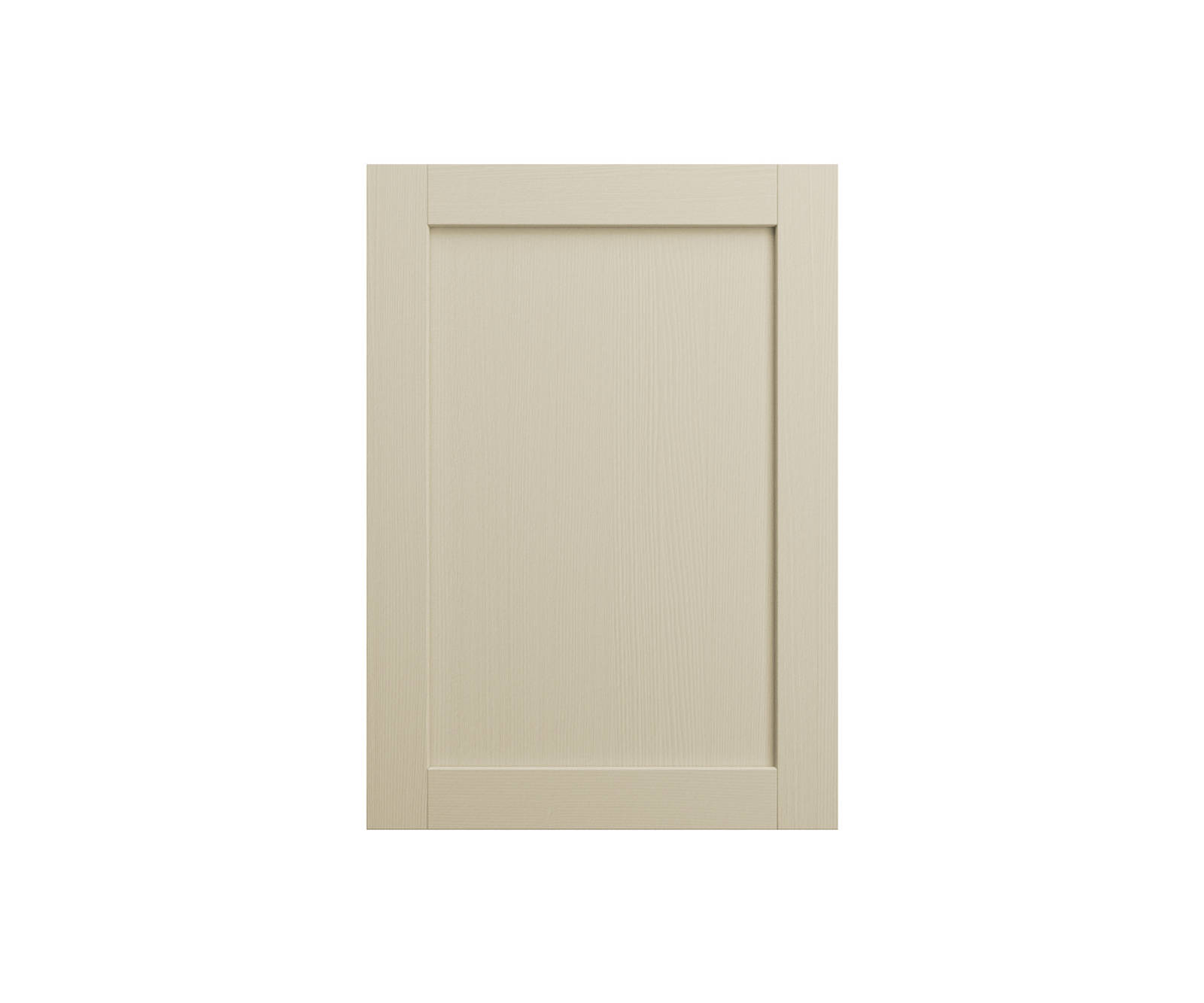 Shaker Ambleside frontal with sleek and modern frame width in the neutral beige shade Sand