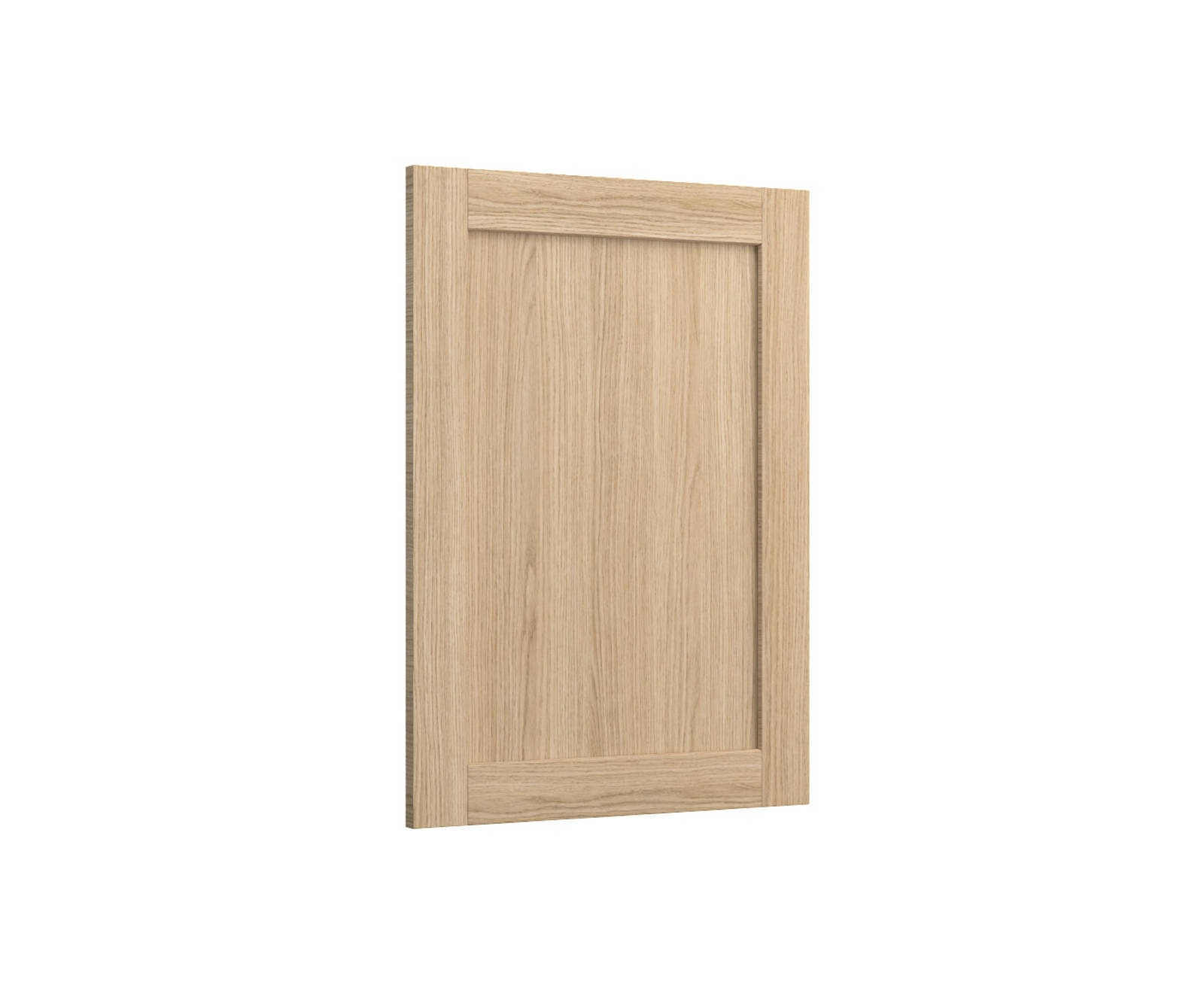Shaker Ambleside frontal with sleek and modern frame width in oak finnish