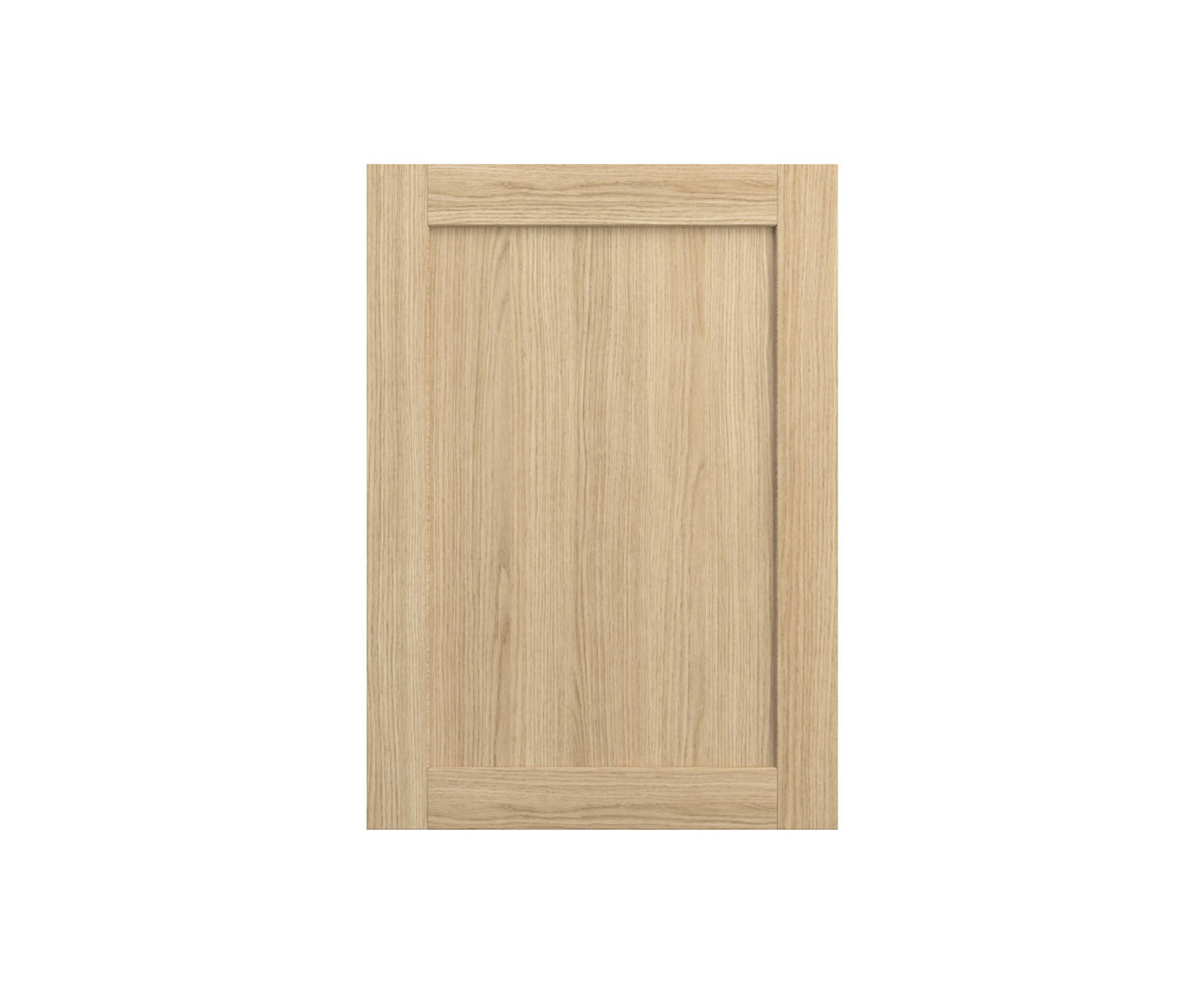 Shaker Ambleside frontal with sleek and modern frame width in oak finnish