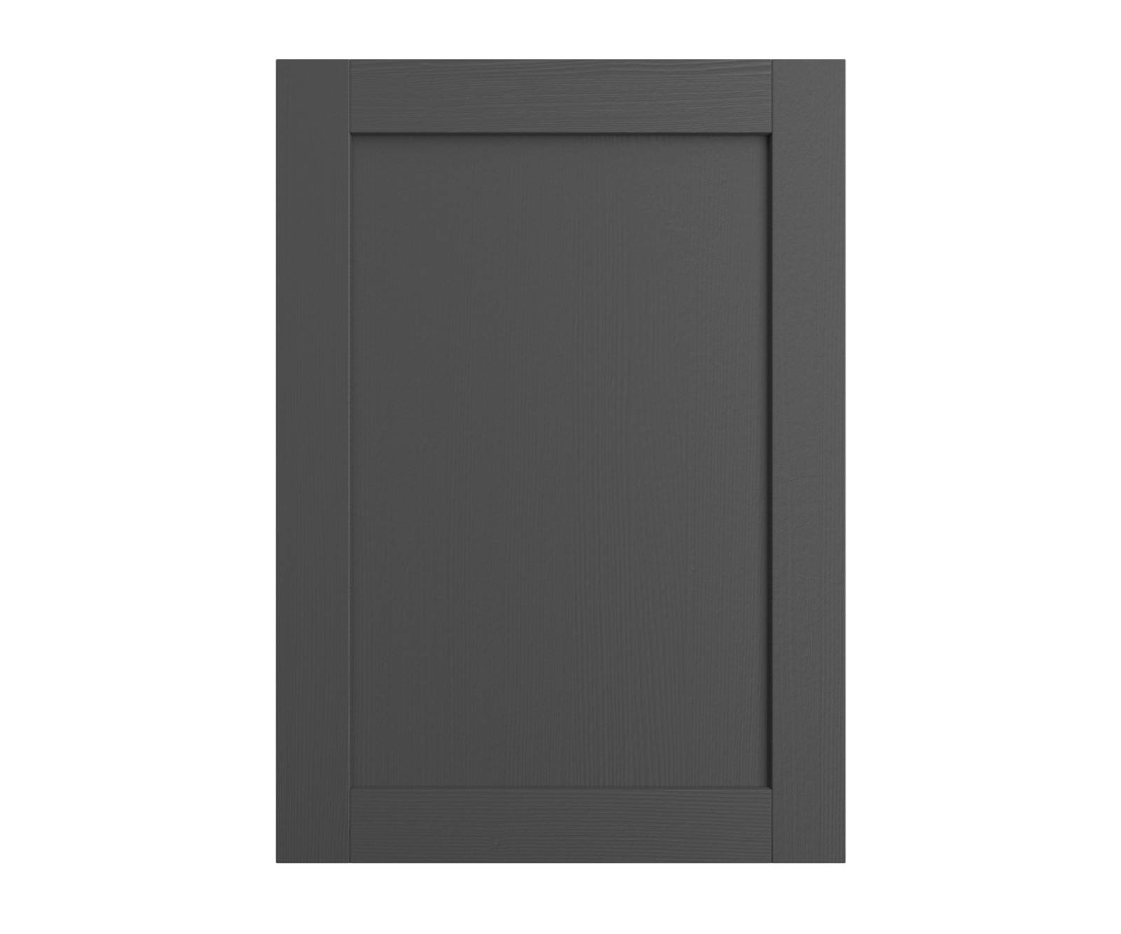 Shaker Ambleside frontal with sleek and modern frame width in the dark grey shade Graphite