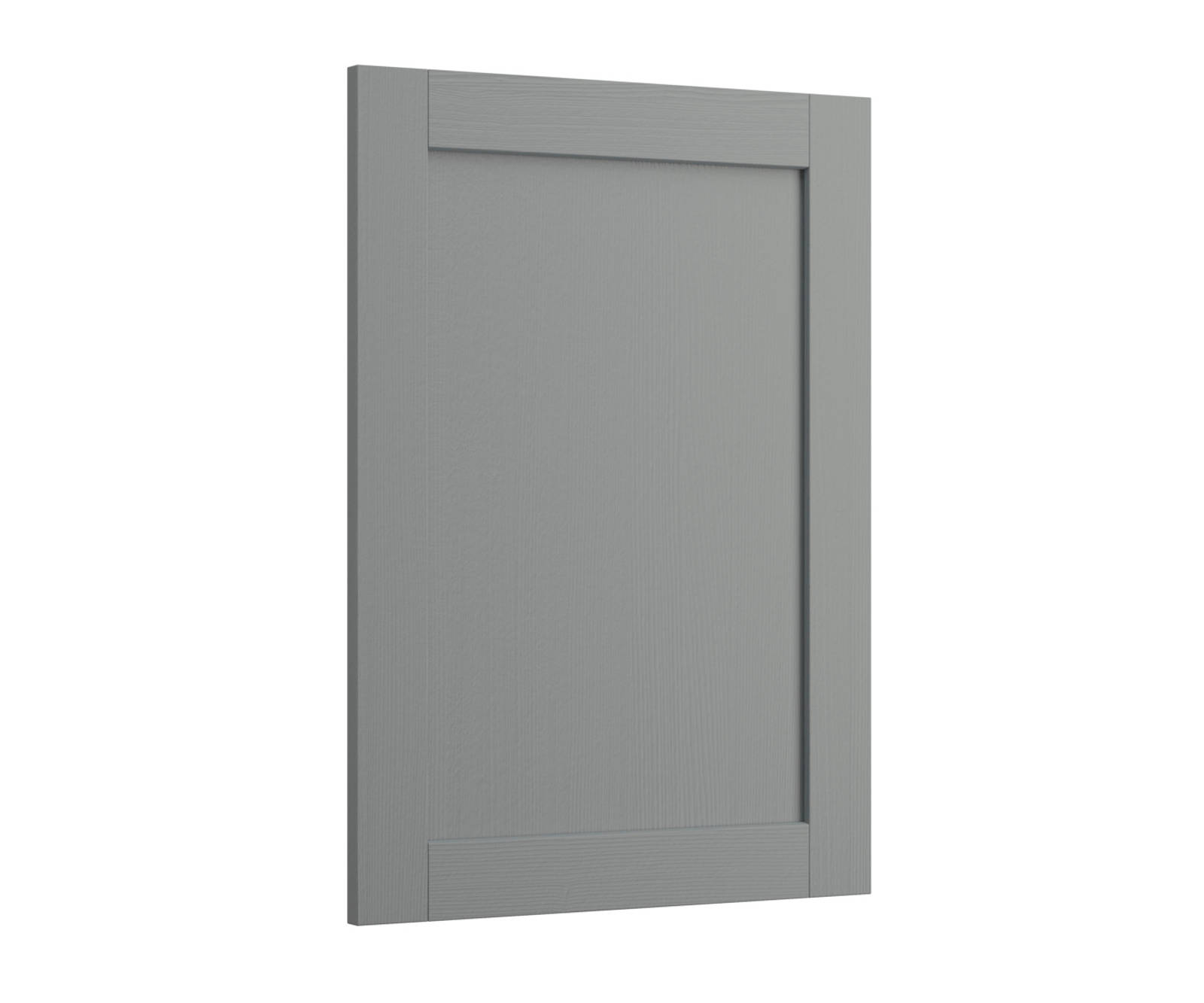 Shaker Ambleside frontal with sleek and modern frame width in the grey shade Smoke
