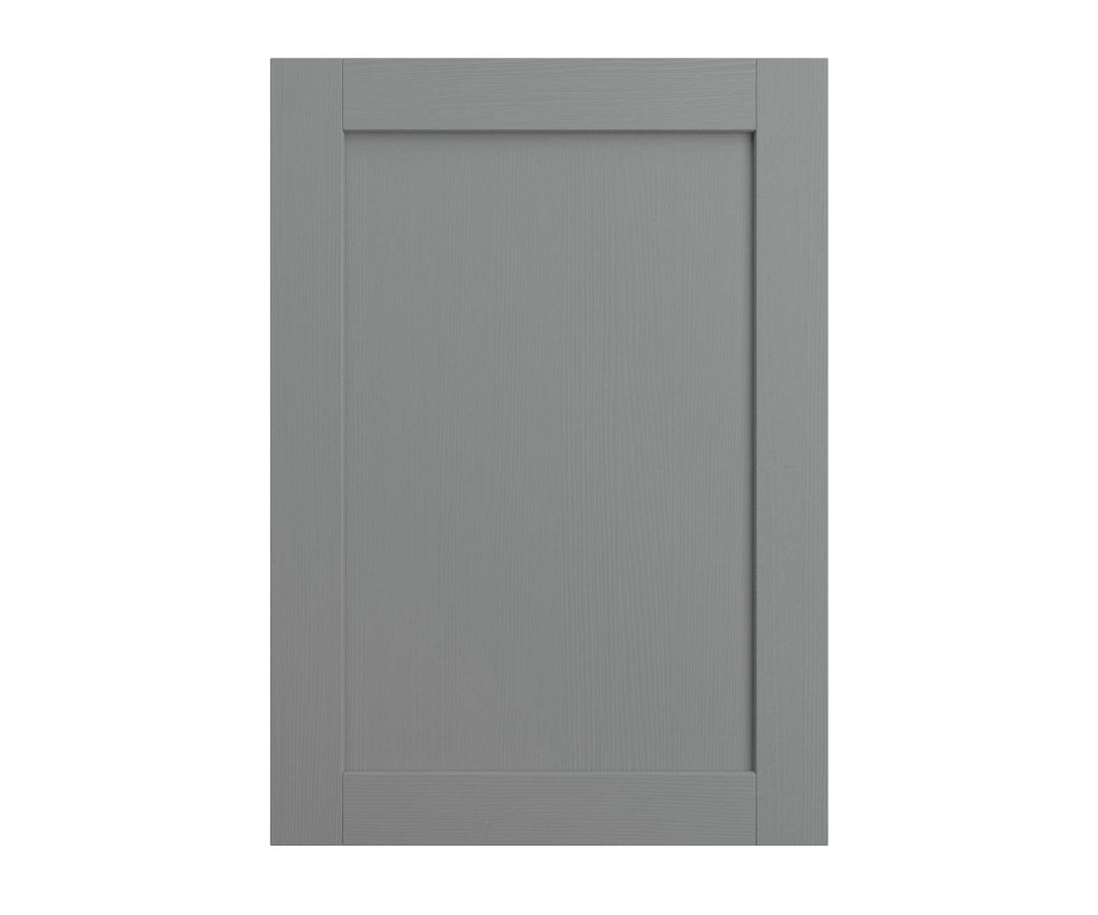 Shaker Ambleside frontal with sleek and modern frame width in the grey shade Smoke