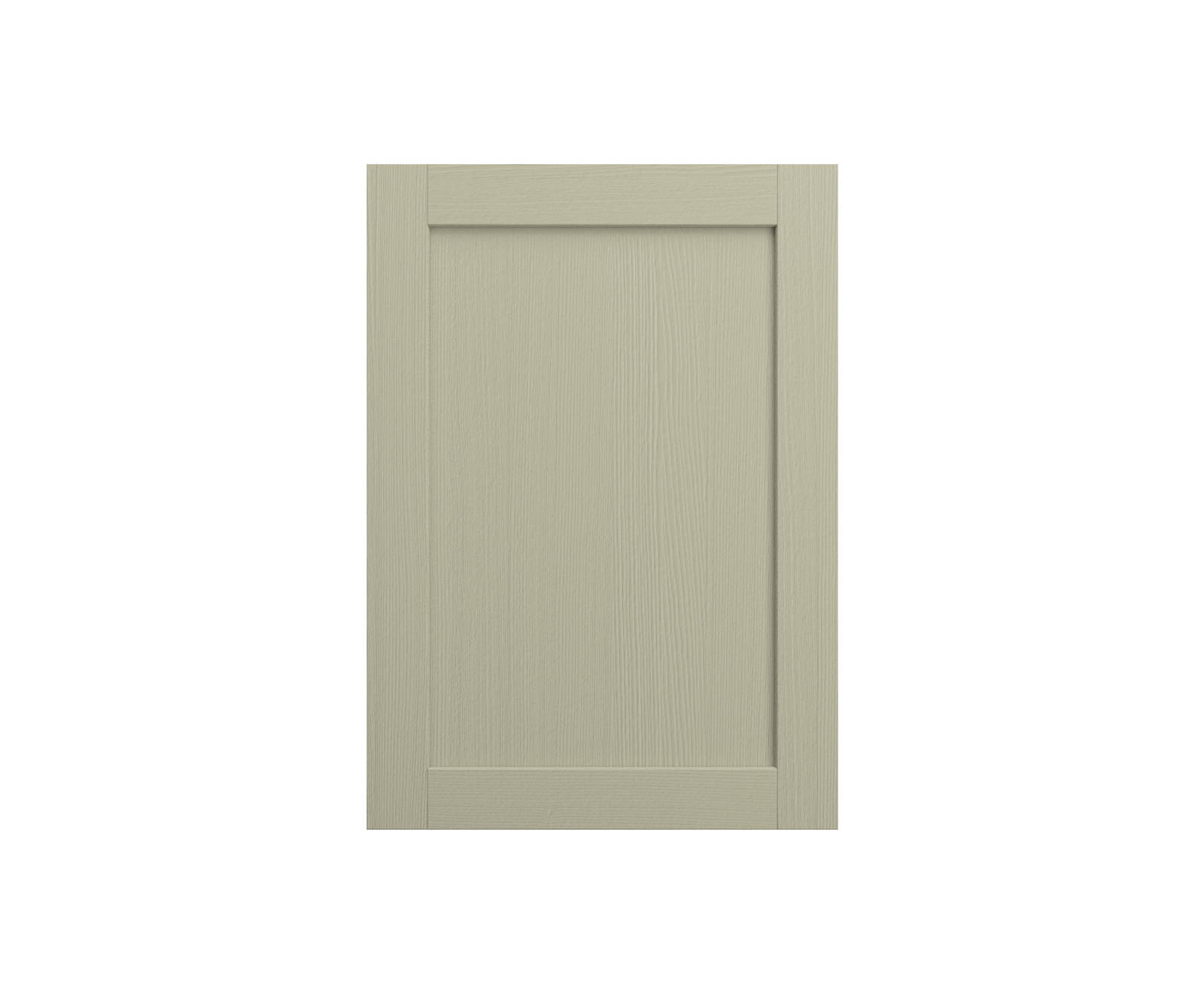 Shaker Ambleside frontal with sleek and modern frame width in the neutral shade Meadow