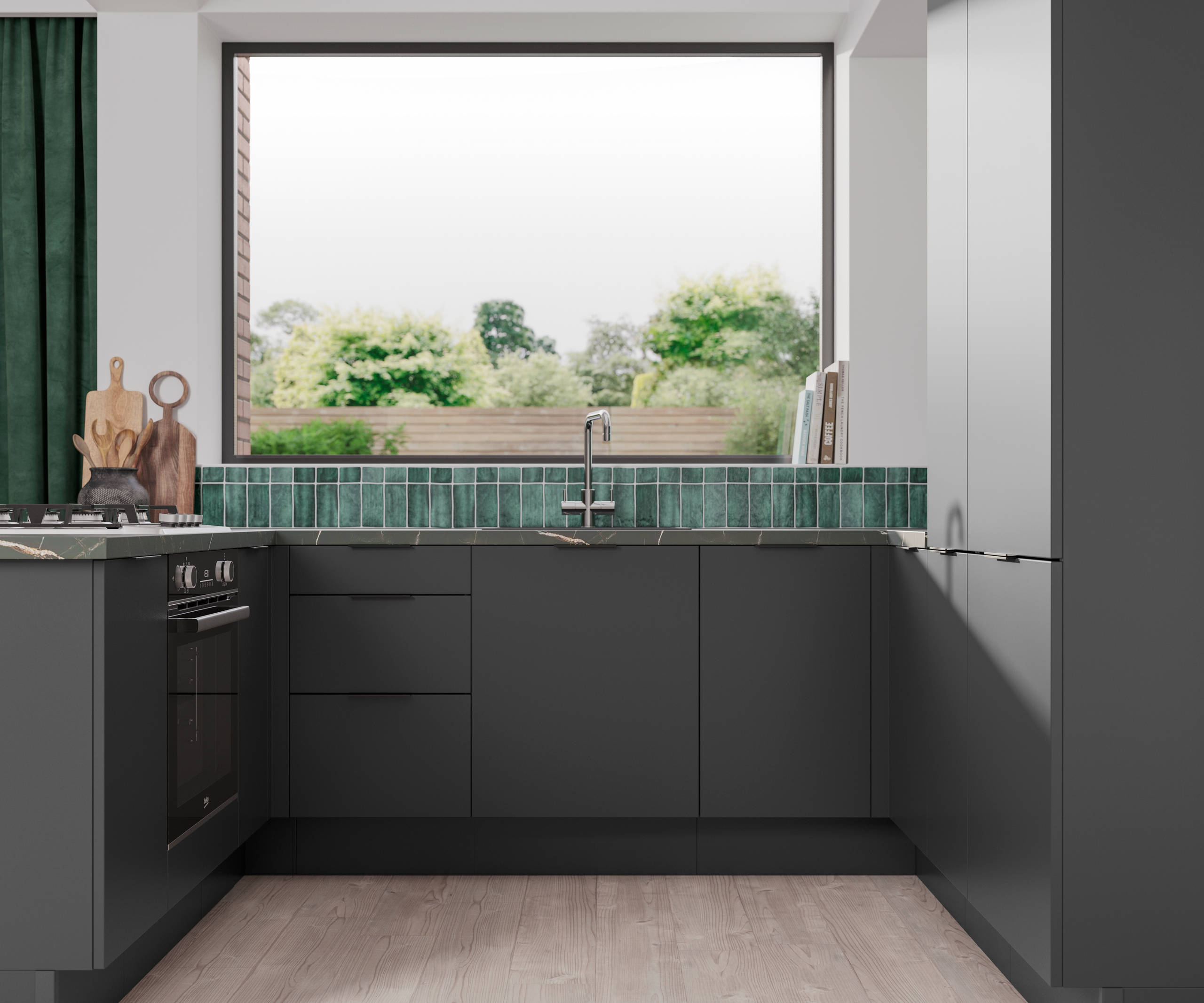 Ascoli by Magnet Trade. Affordable contemporary kitchen constructed from 18mm MFC.
