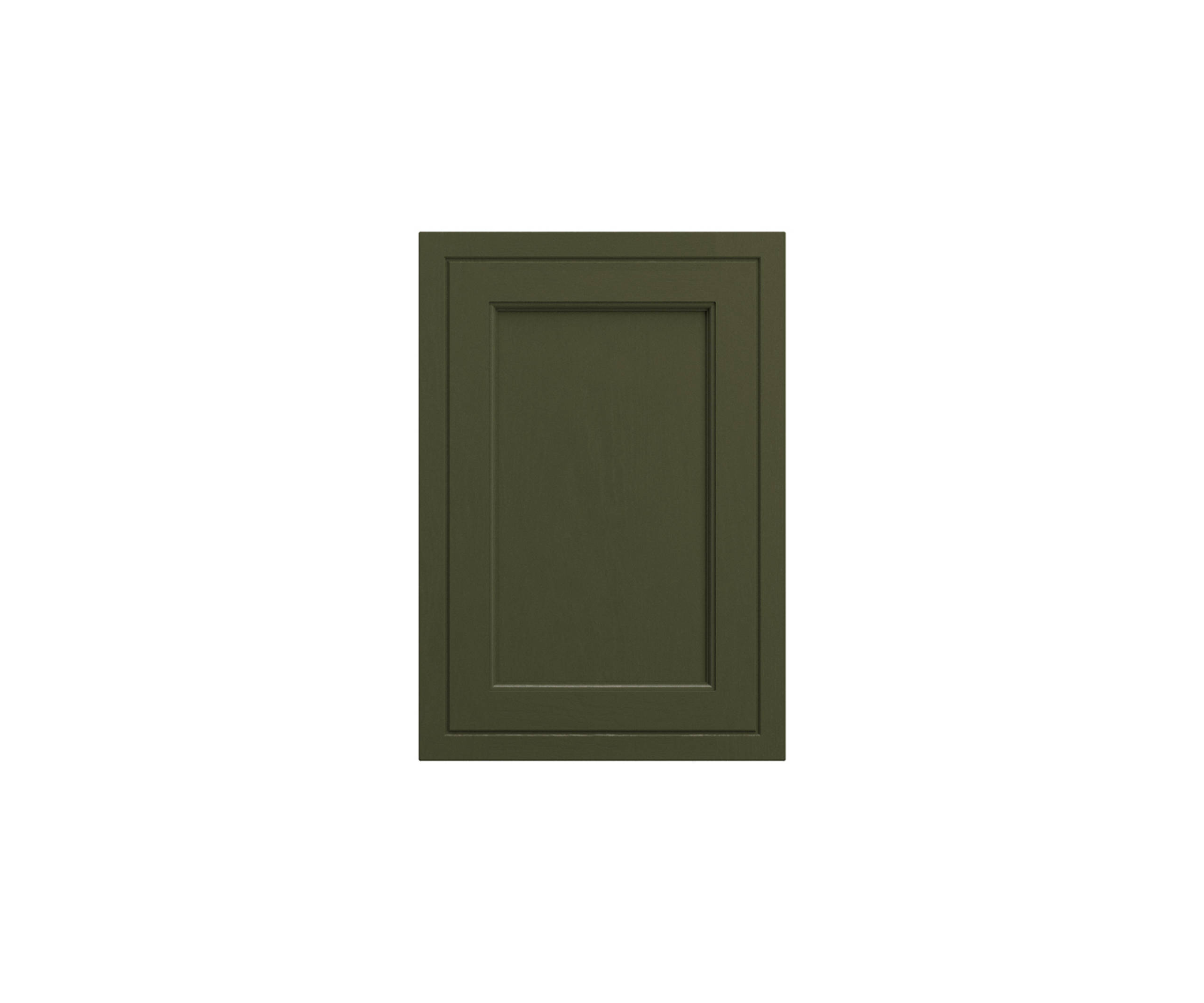 Bewdley Shaker frontal in shade Tailored Green.