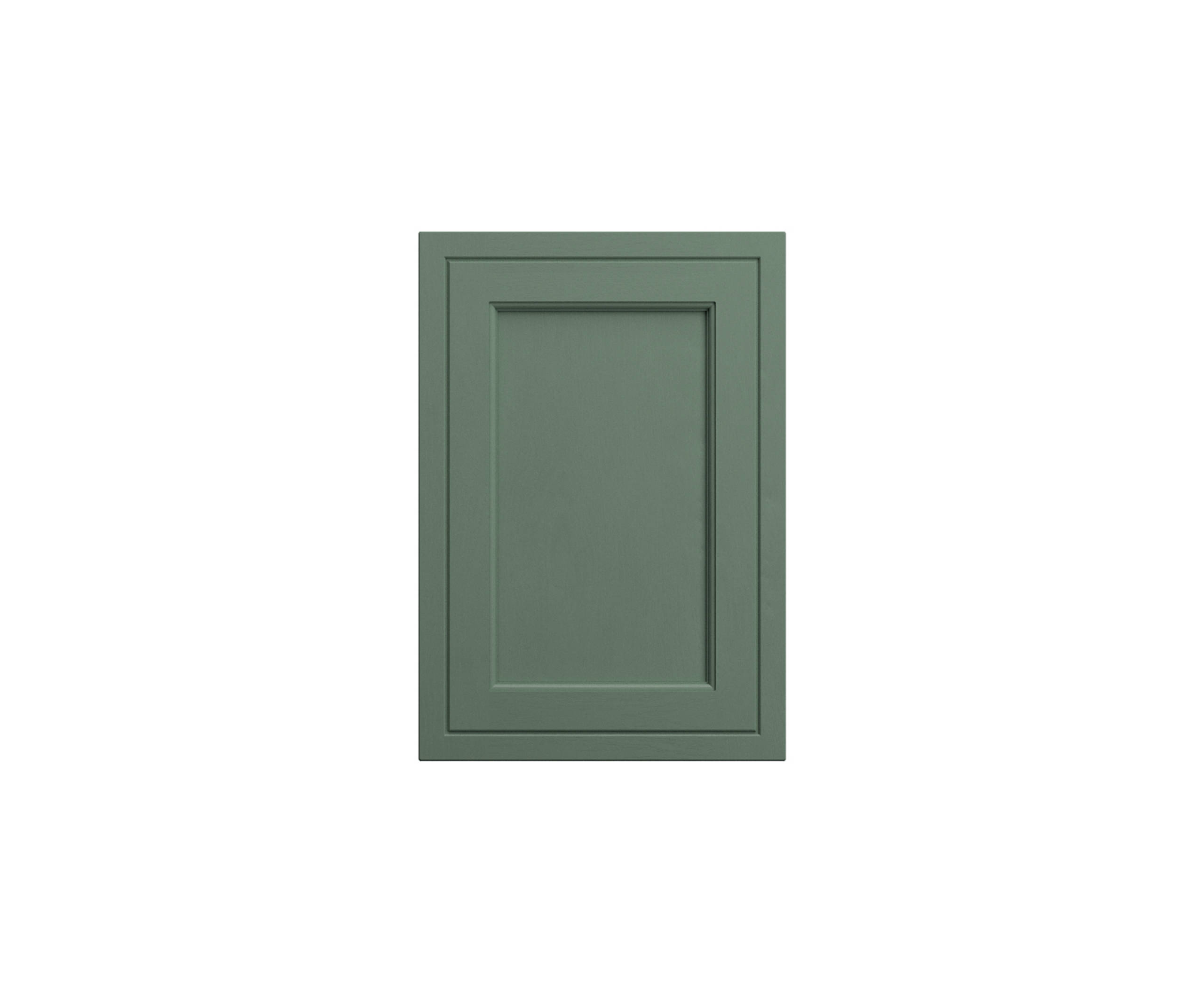 Bewdley Shaker frontal in shade Eucalyptus Green.