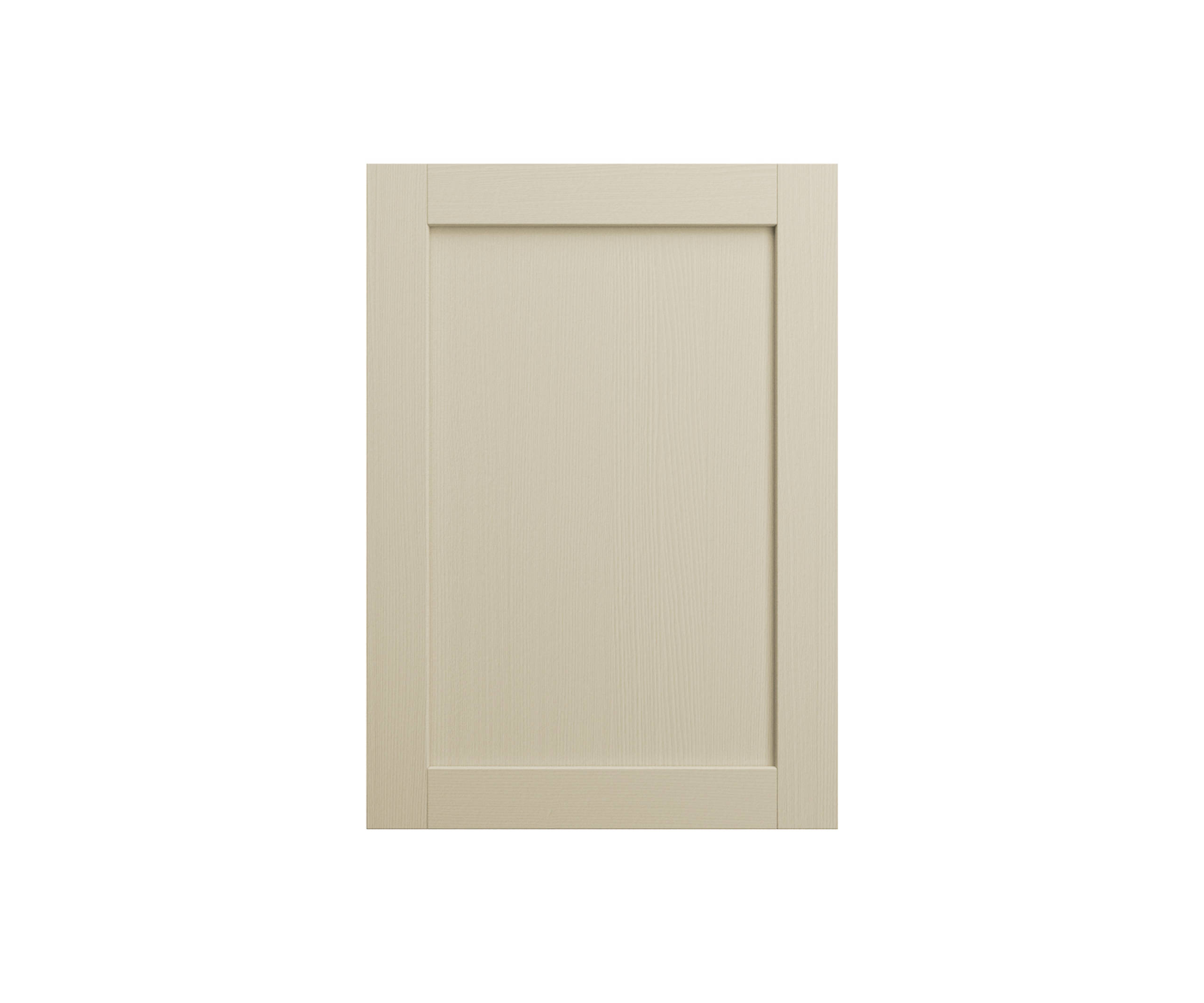 Shaker Ambleside frontal with sleek and modern frame width in the neutral beige shade Sand