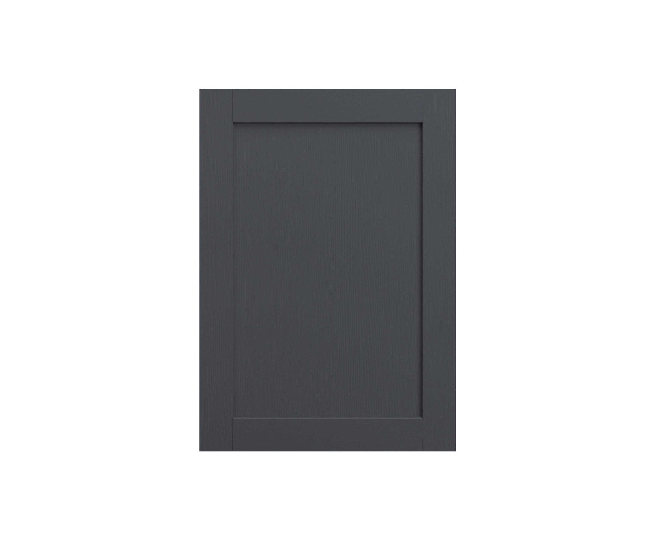 Shaker Ambleside frontal with sleek and modern frame width in the dark shade Lake