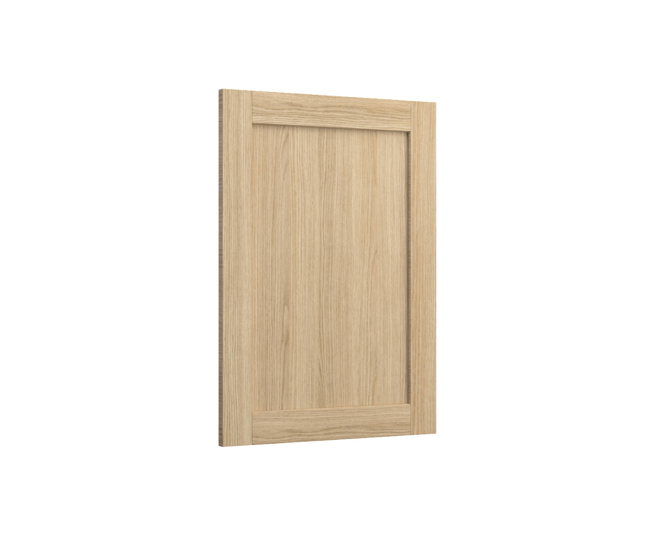 Shaker Ambleside frontal with sleek and modern frame width in oak finnish