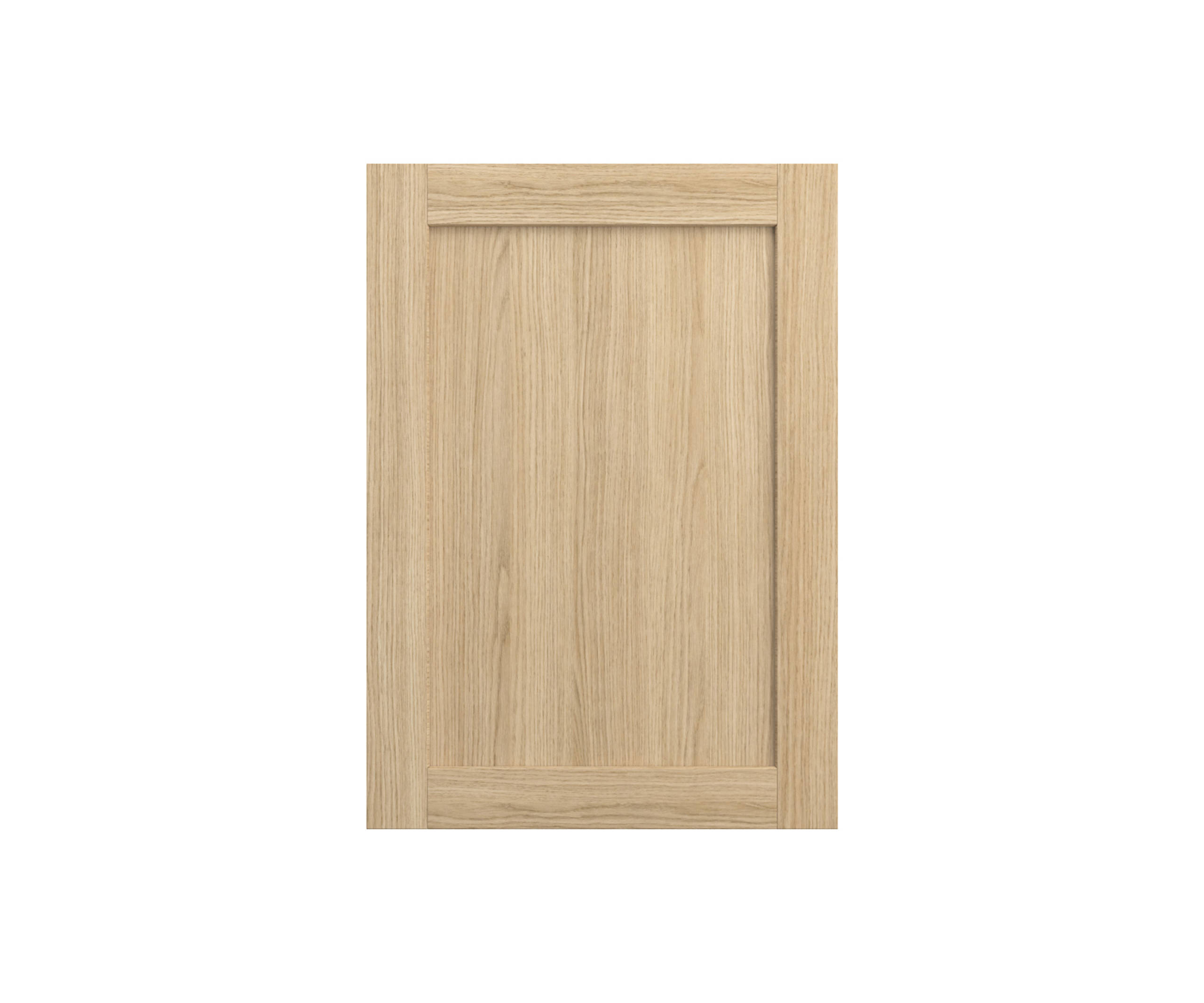 Shaker Ambleside frontal with sleek and modern frame width in oak finnish