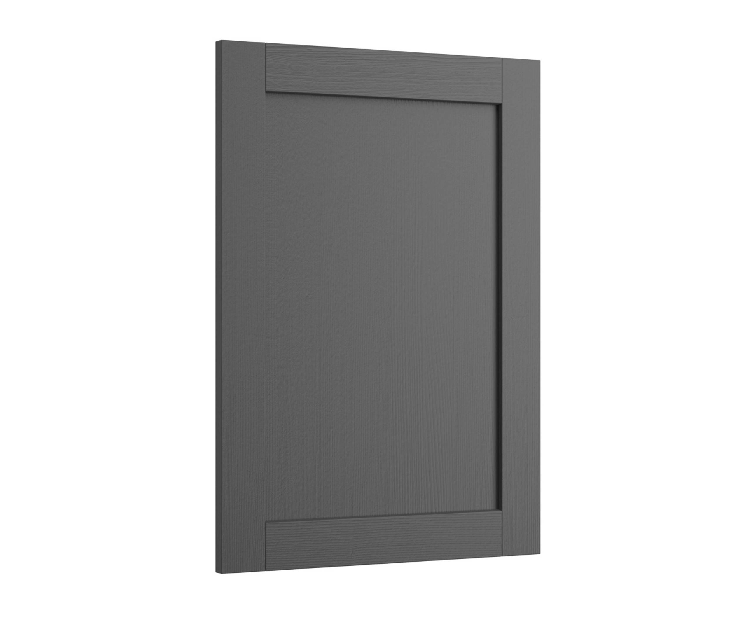 Shaker Ambleside frontal with sleek and modern frame width in the dark grey shade Graphite