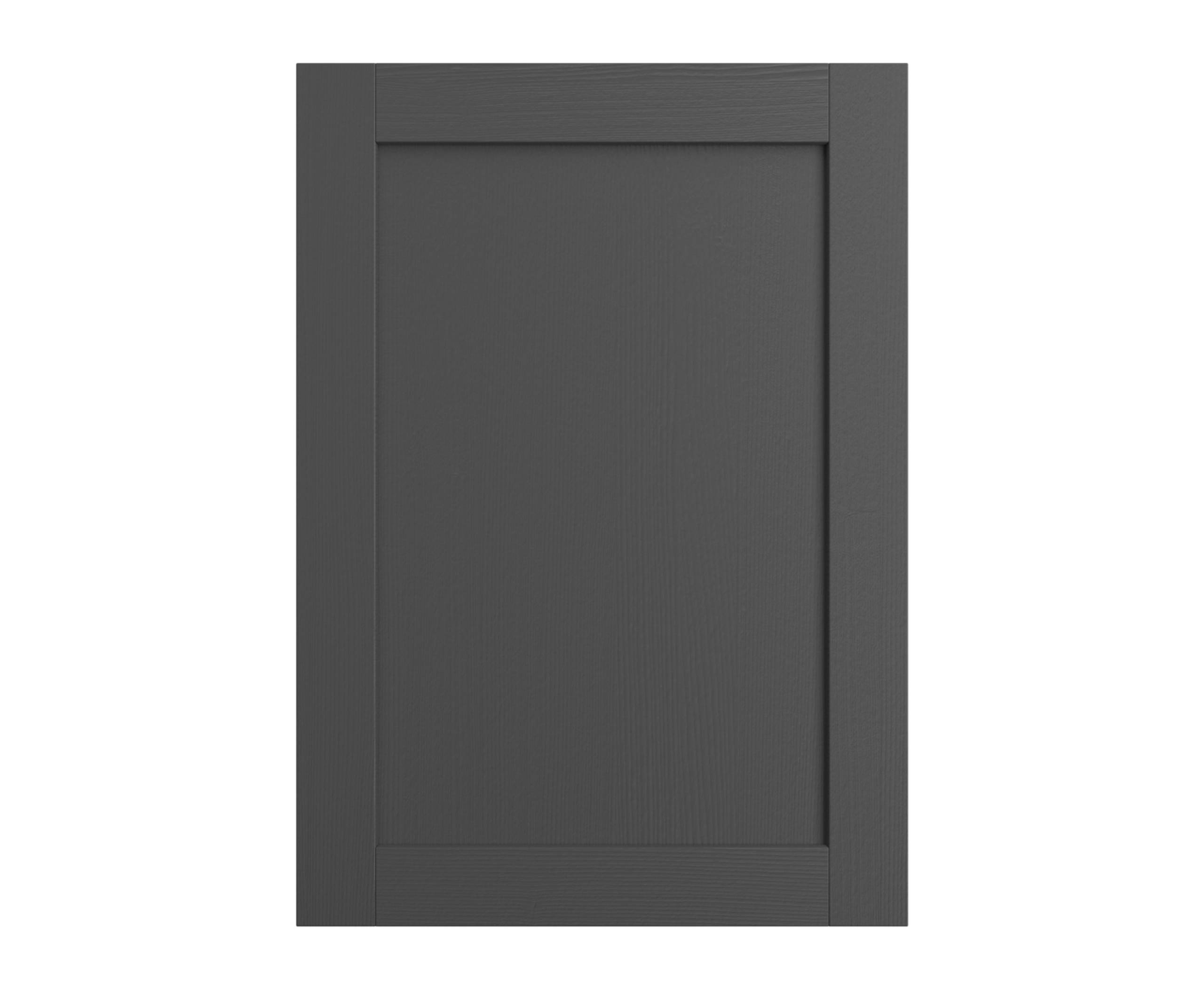 Shaker Ambleside frontal with sleek and modern frame width in the dark grey shade Graphite