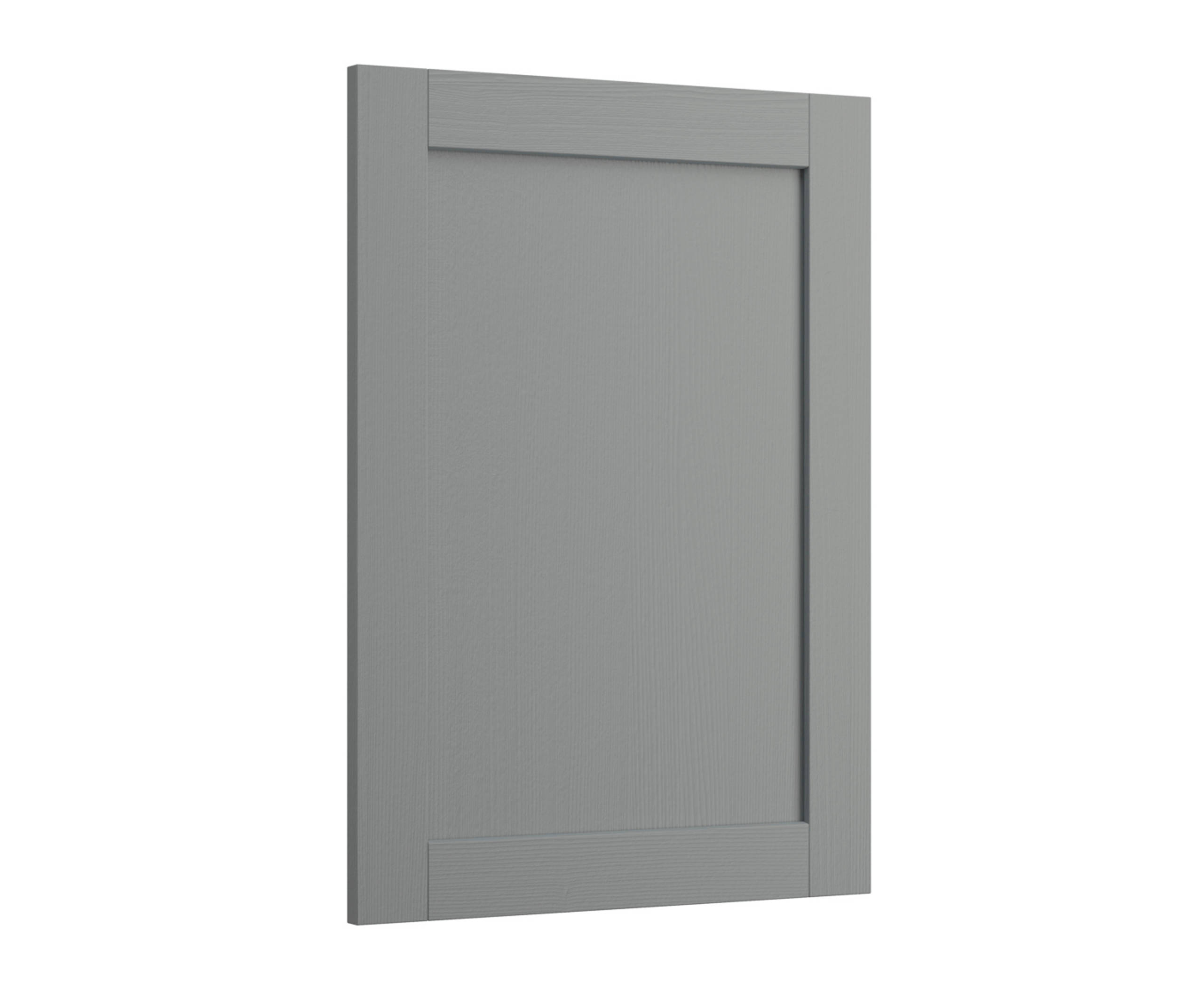 Shaker Ambleside frontal with sleek and modern frame width in the grey shade Smoke