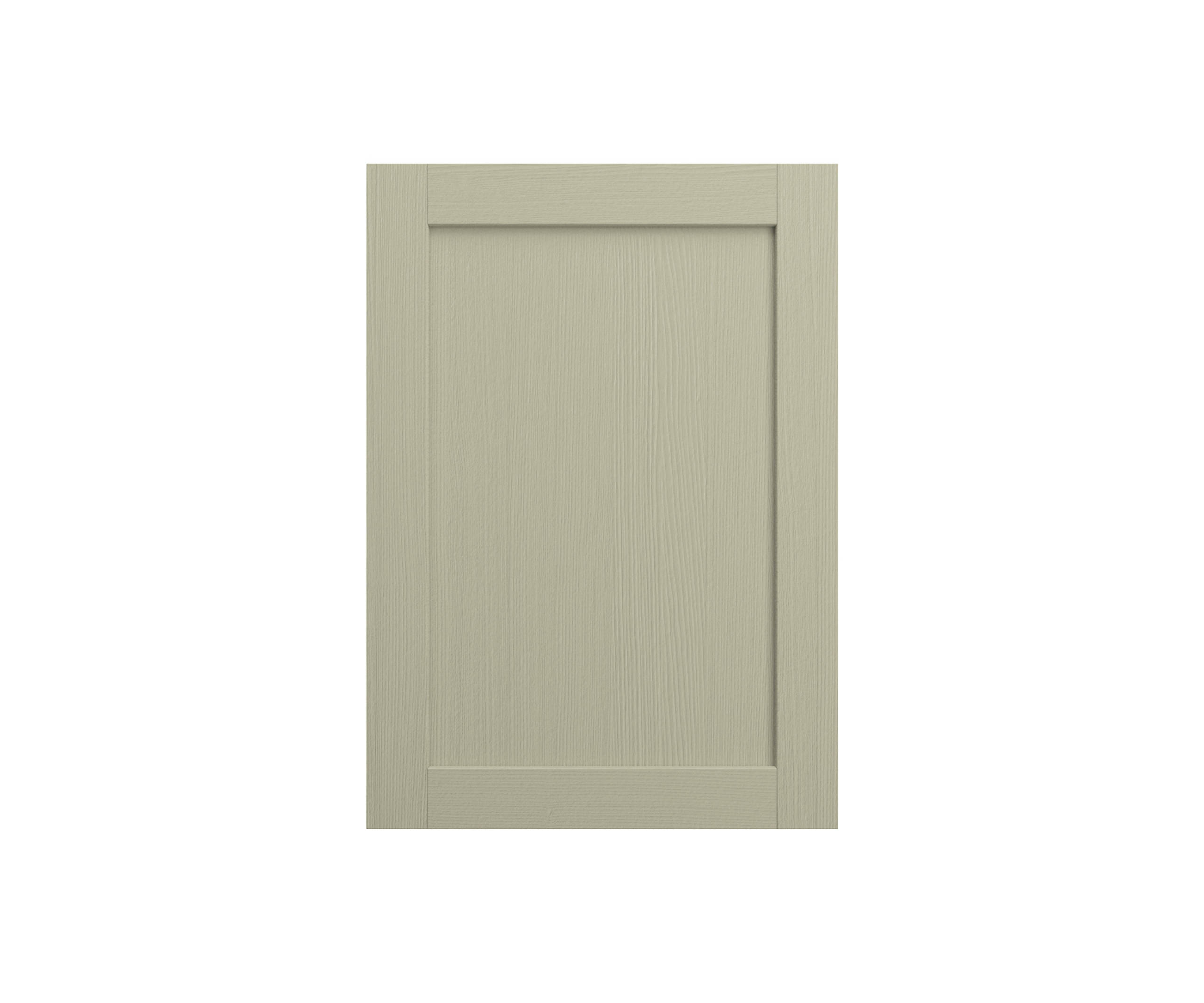 Shaker Ambleside frontal with sleek and modern frame width in the neutral shade Meadow