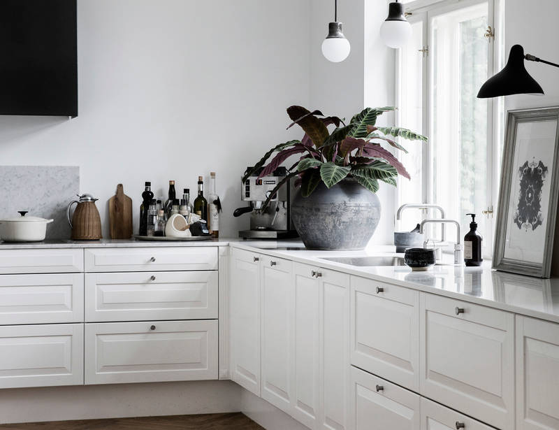 Nordic køkken hvid