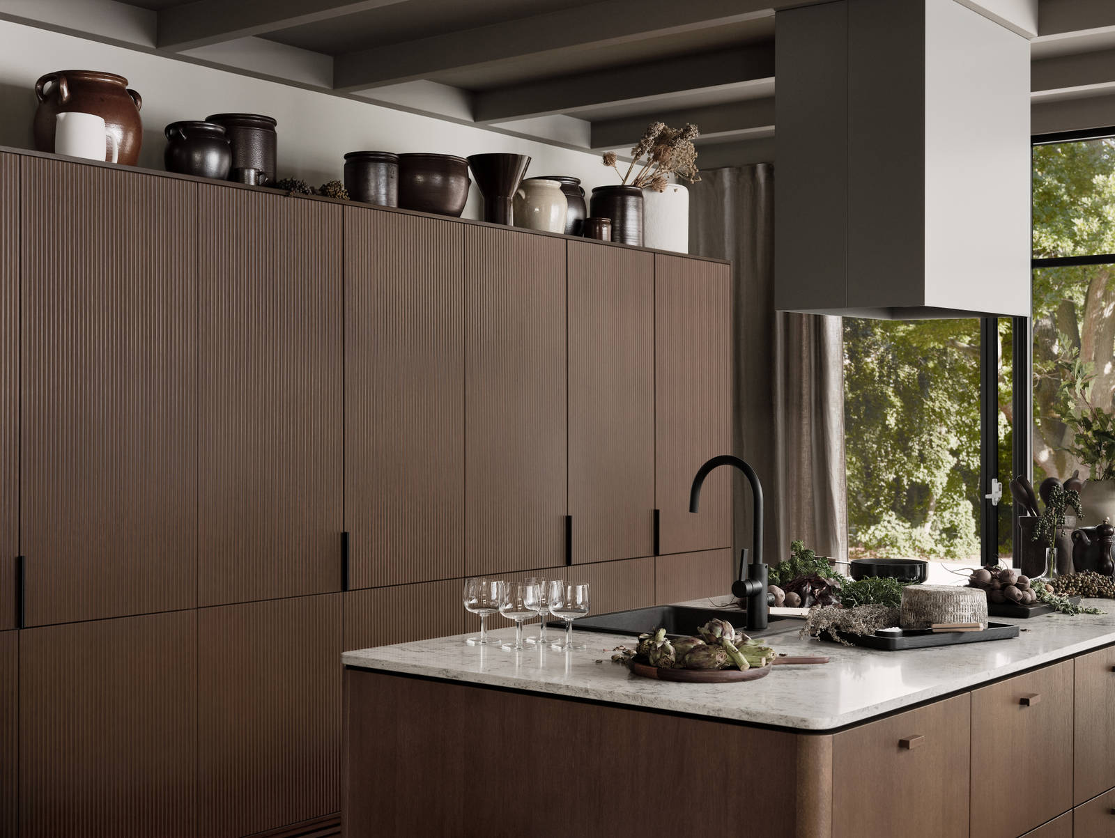 Marbodal Signatur Ekbacken - kök i ekfaner brunbets kulör