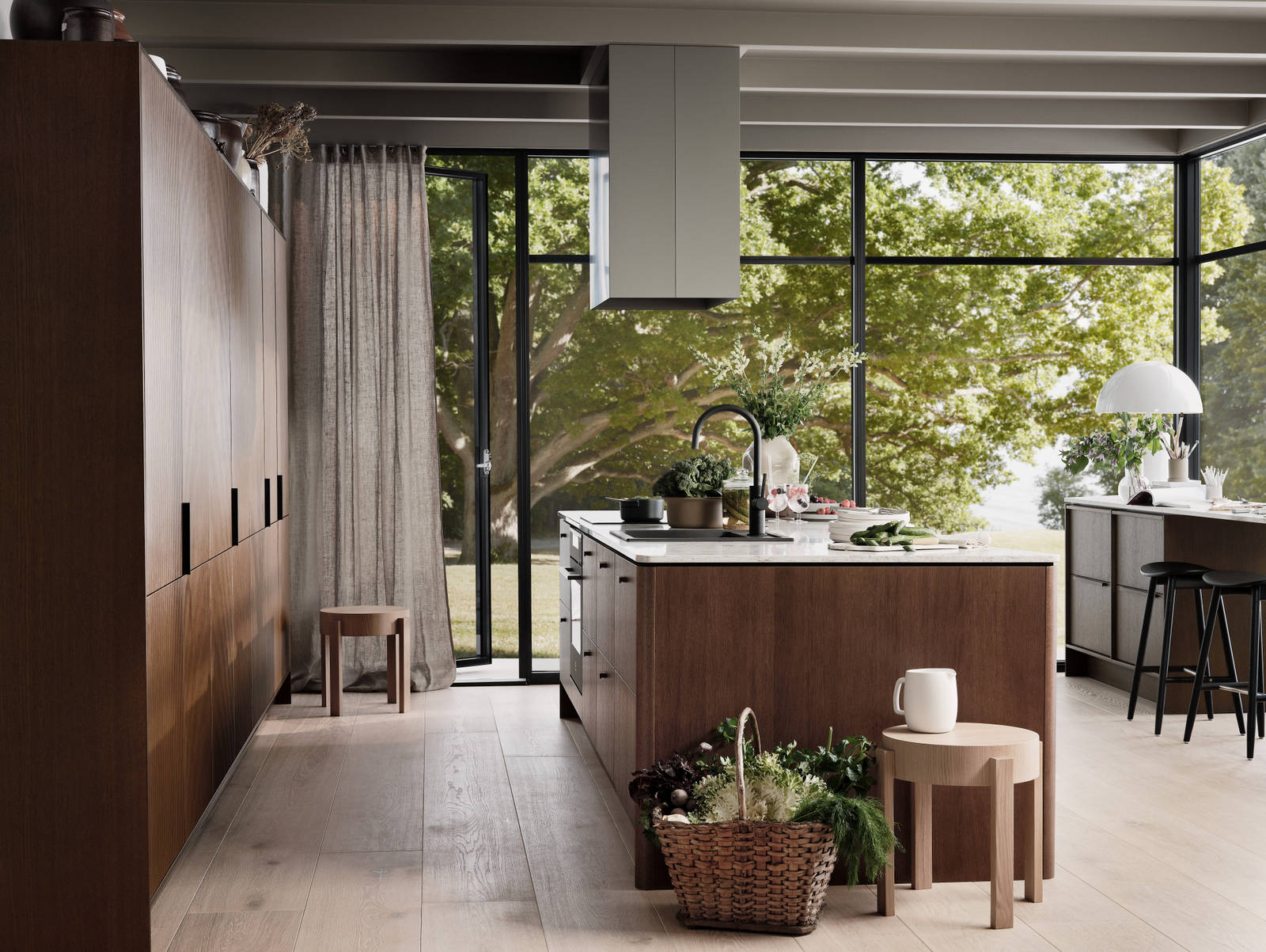 Marbodal Signatur Ekbacken - kök i fanerad ek i brunbetsad kulör