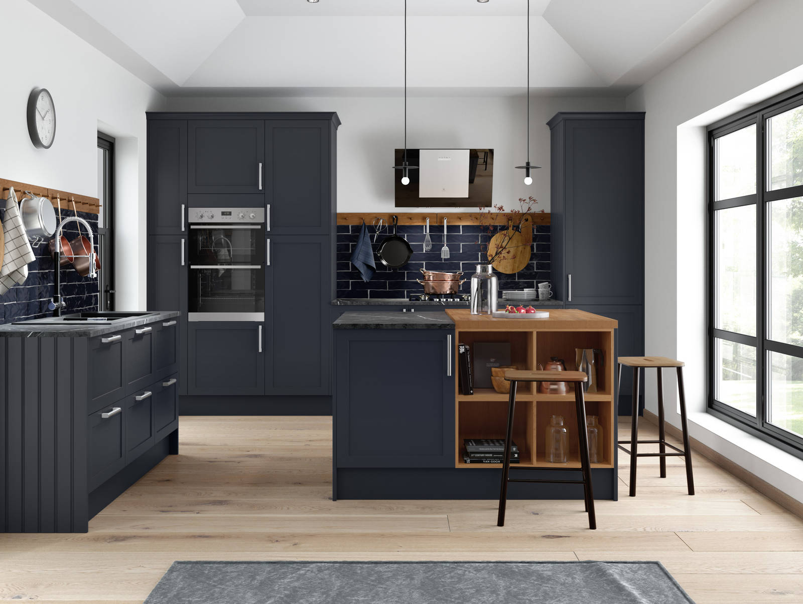 Dunham kitchen by Magnet. Smooth matt finish traditional or modern style available in over 20 colours.