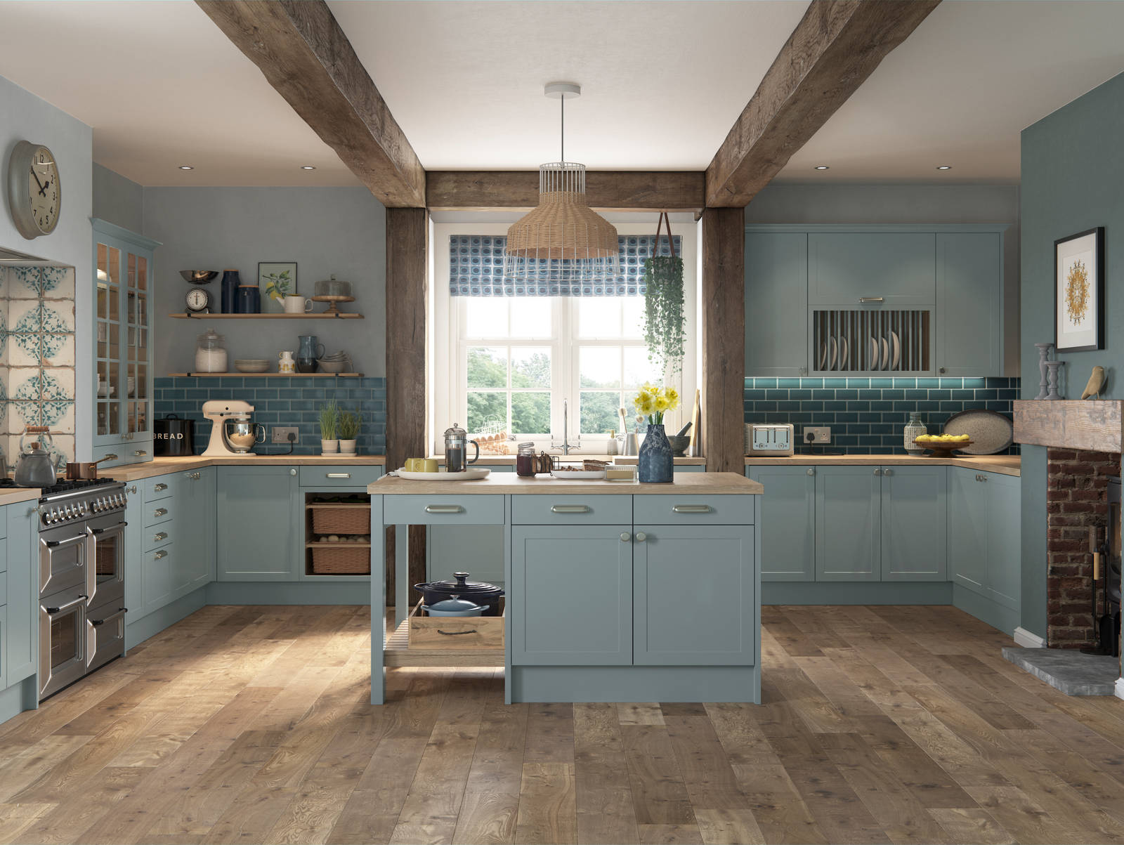 Dunham kitchen by Magnet. Smooth matt finish traditional or modern style available in over 20 colours.