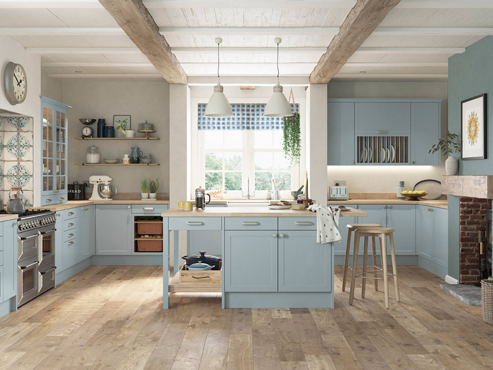 Dunham kitchen by Magnet. Smooth matt finish traditional or modern style available in over 20 colours.