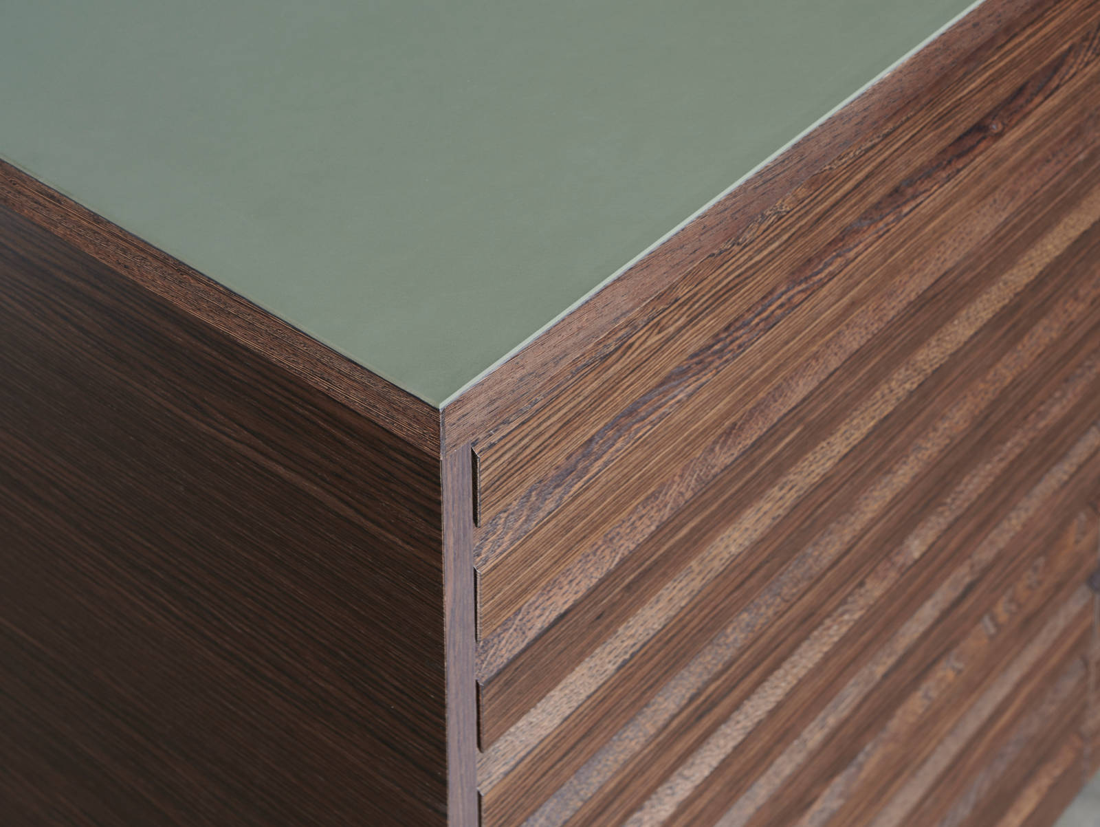 Bordplade linoleum oliven grøn ikon