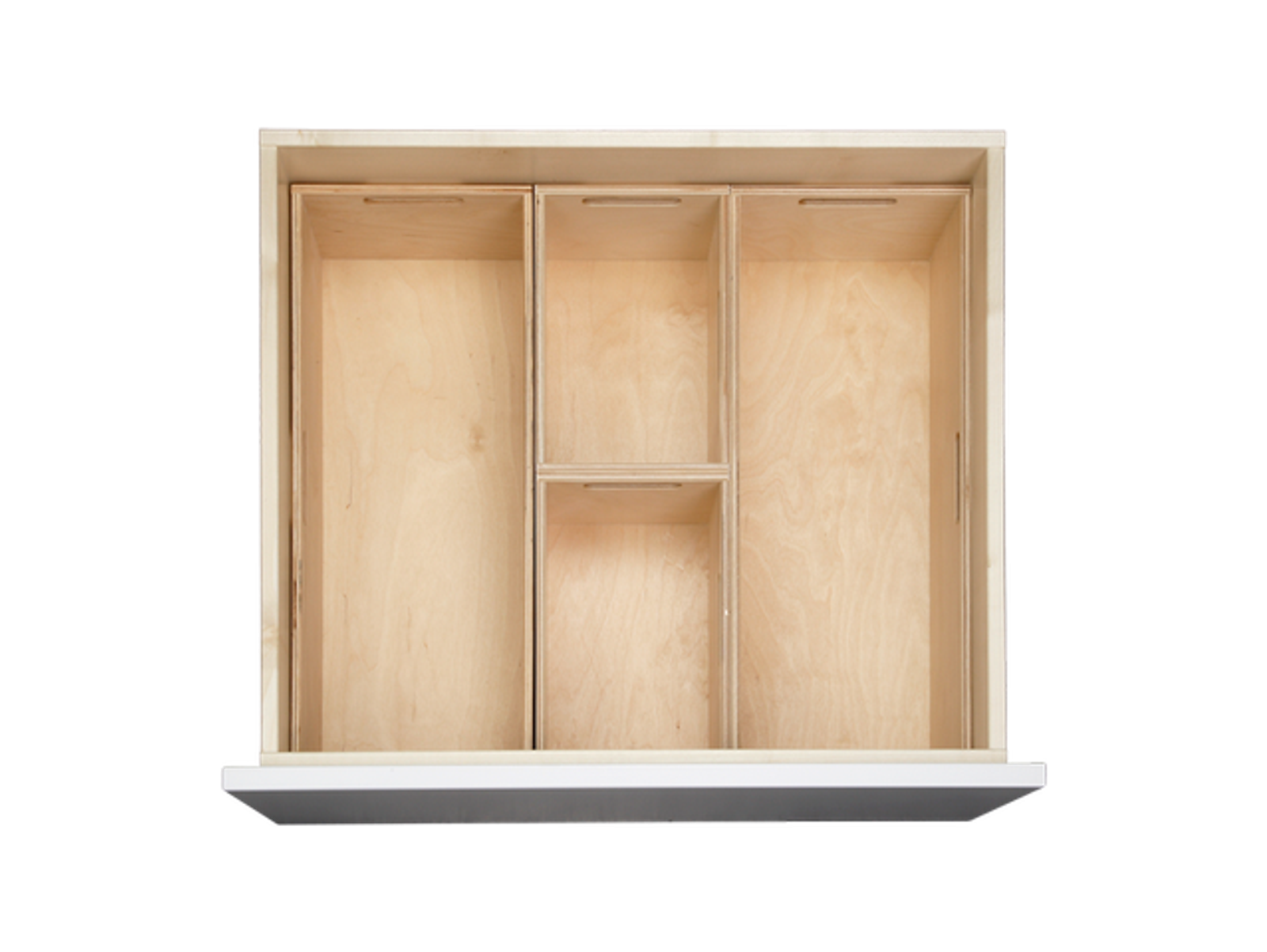 Organize your kitchen with bespoke plywood compartments