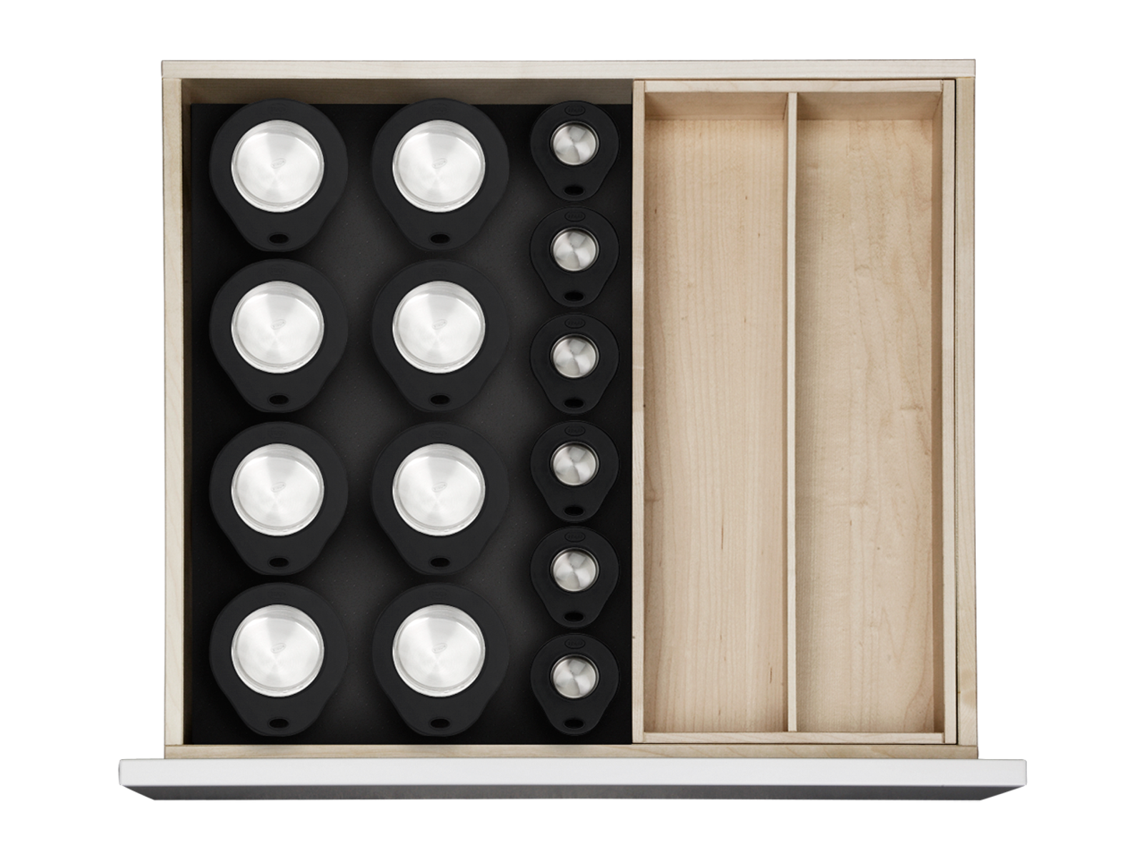 Organizer with herb cans