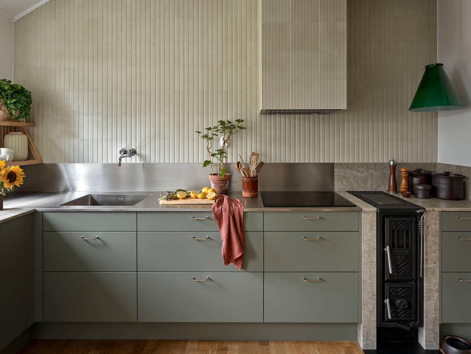 I et arkitekttegnet hus fra 1955 har Svante og Niclas fått sitt grønne drømmekjøkken.