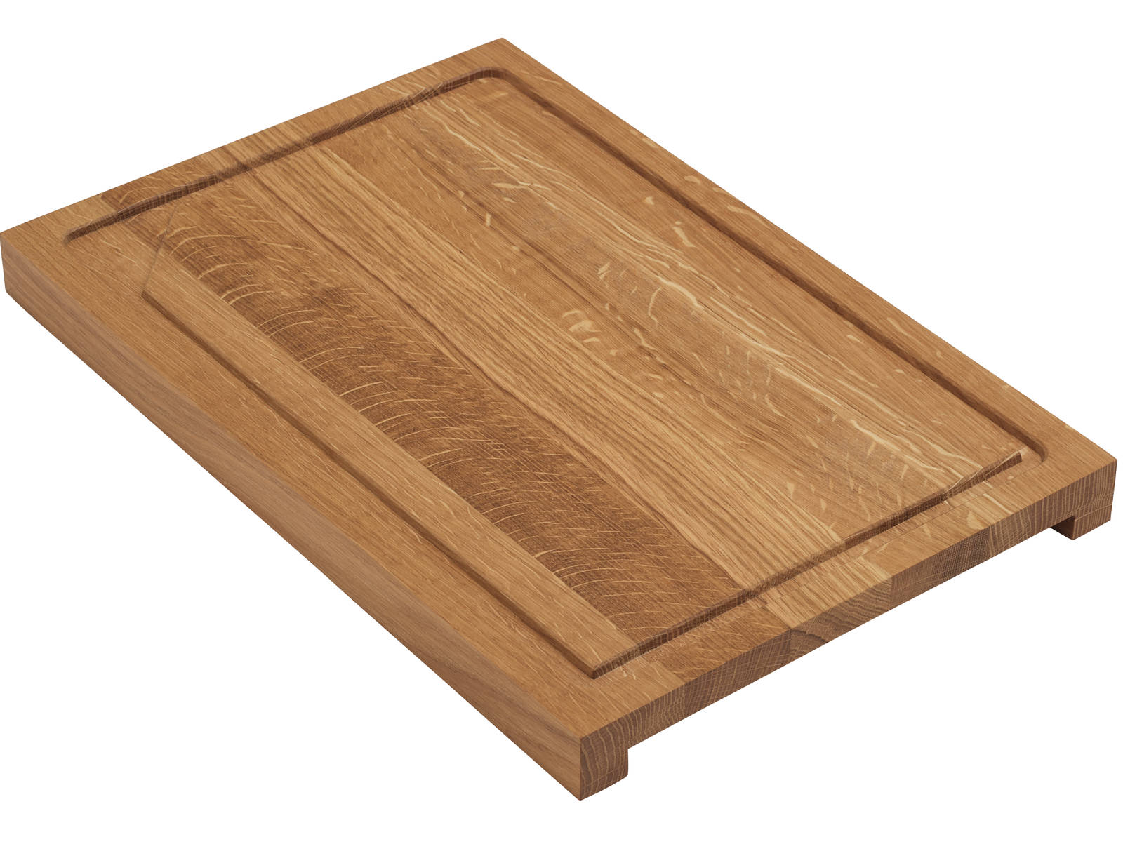 Stavlimet skærebræt i massivt egetræ fra uno forms uno living kollektion af tilbehør til køkkenet