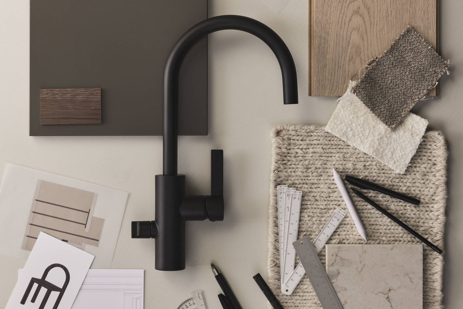 Lämmin minimalismi - Moodboard.