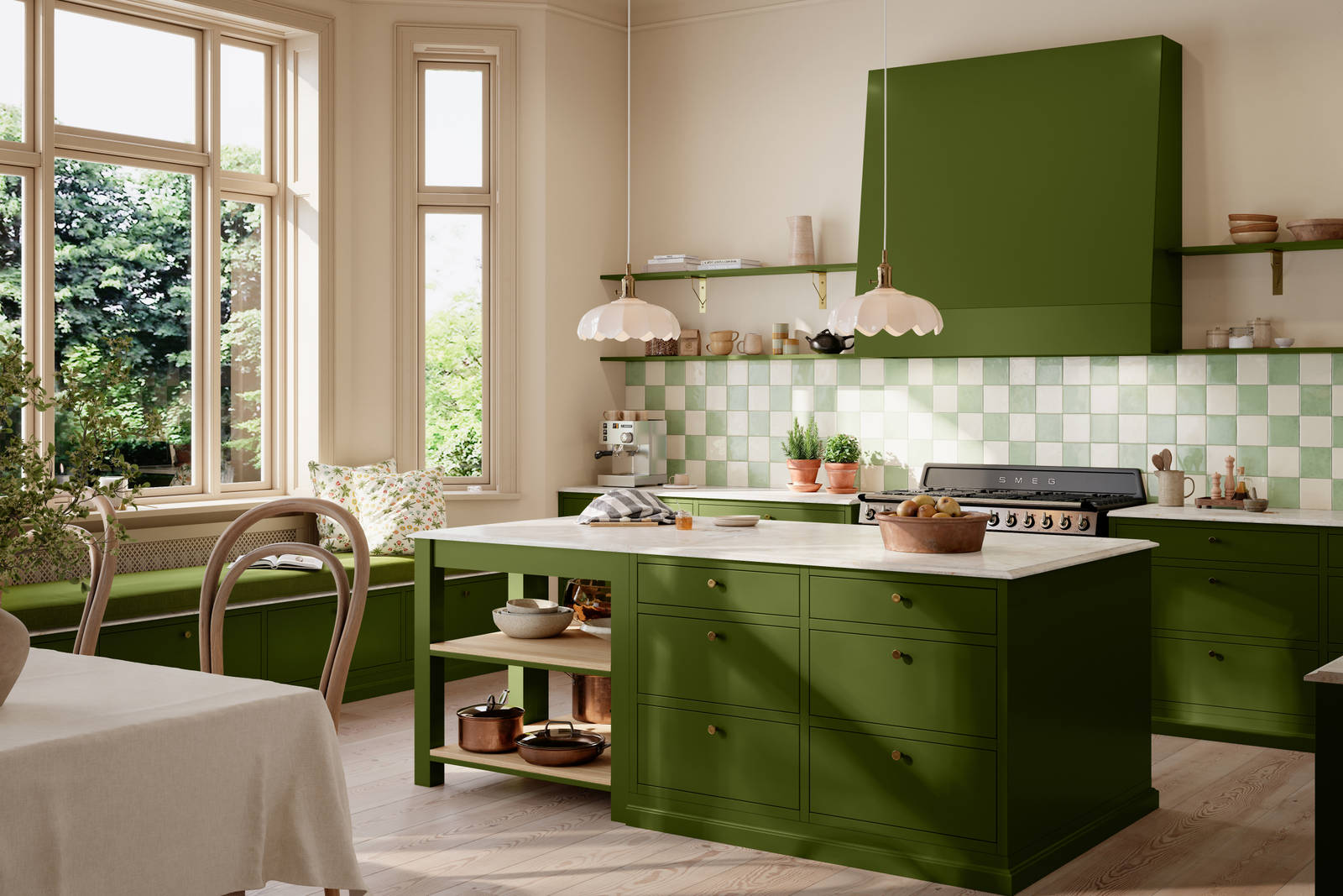 Sammen med Dagny Thurmann-Moe og Koi Fargestudio har vi utviklet seks nye jubileumsfarger som passer perfekt på et kjøkken.