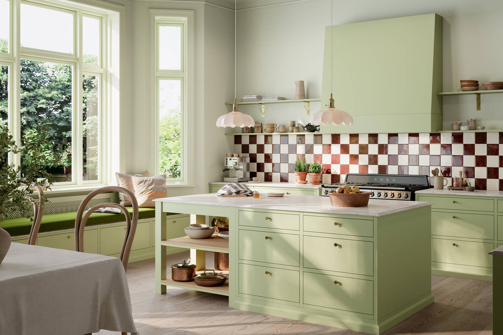 Sammen med Dagny Thurmann-Moe og Koi Fargestudio har vi utviklet seks nye jubileumsfarger som passer perfekt på et kjøkken.